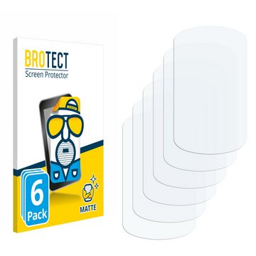 BROTECT Schutzfolie für Garmin eTrex Touch 35, Displayschutzfolie, 6 Stück, Folie matt entspiegelt