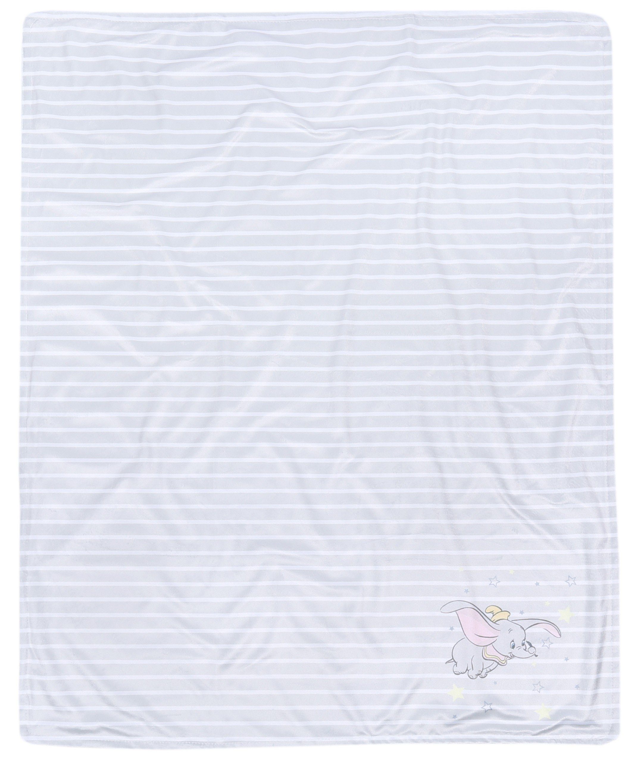 Plaid Beige, dünne Decke für Baby mit Streifen, Dumbo Disney Einheitsgröße, Disney