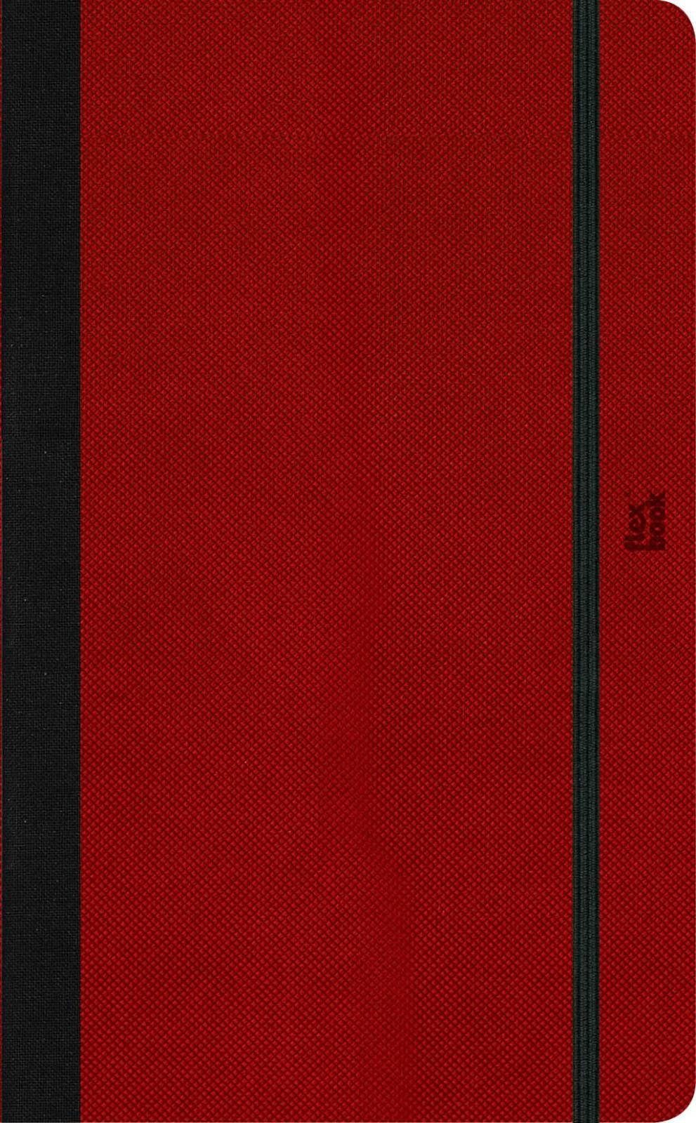 Rot Notizbuch Gummizug 13*21 Flexbook Kunstleder cm Farben, Adventure 5 Notizbuch liniert 3 Flexbook