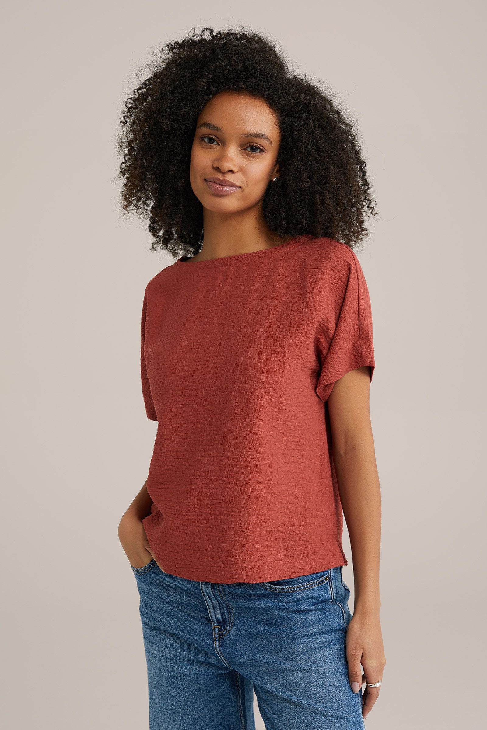 WE Fashion Kurzarmbluse günstig online kaufen