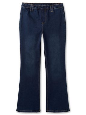 Sheego Bootcut-Jeans Große Größen mit Gummibund und Kontrastnähten
