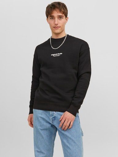 Jack & Jones Sweatshirt JORVESTERBRO SWEAT CREW NECK NOOS black