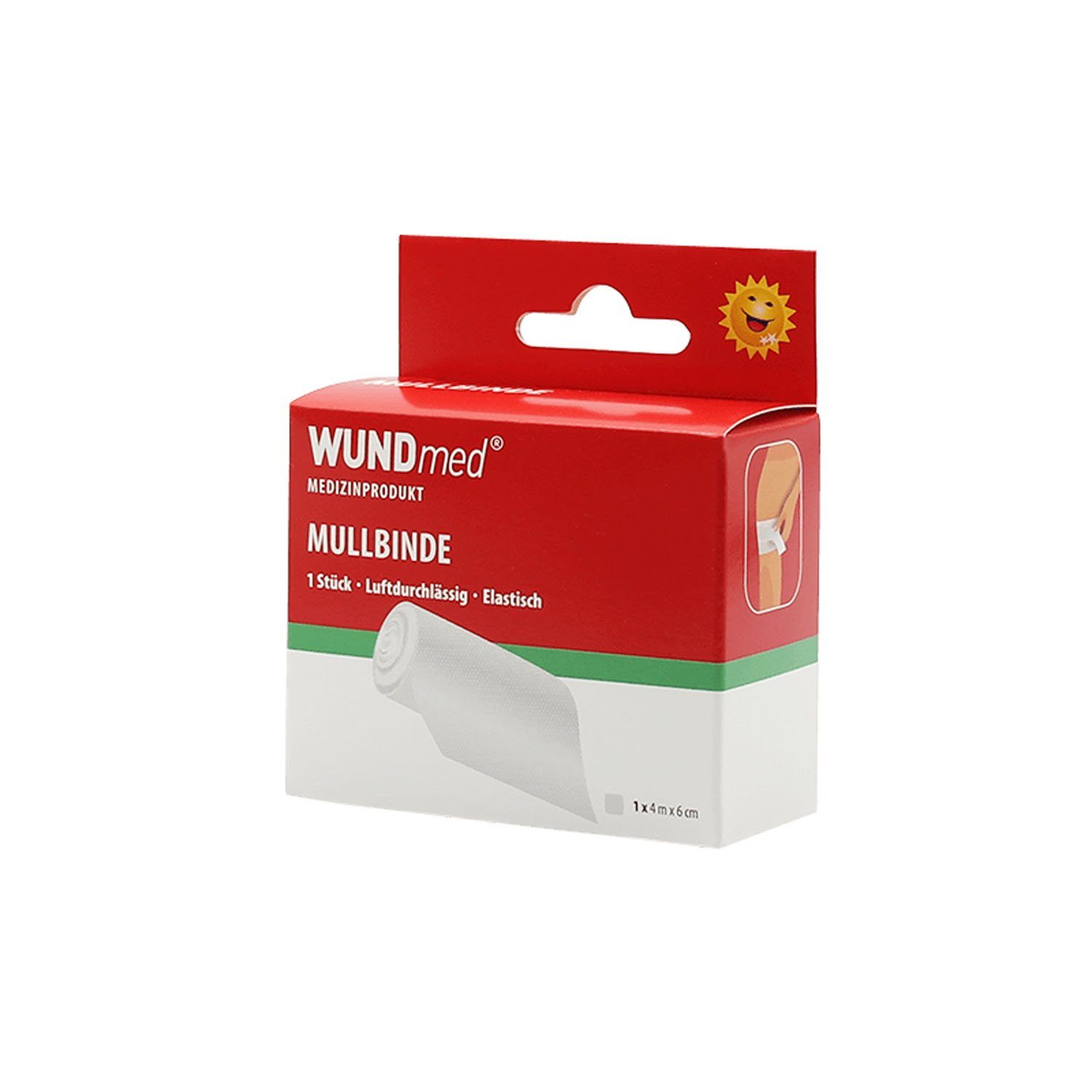 Wundmed Wundpflaster Mullbinde weiß