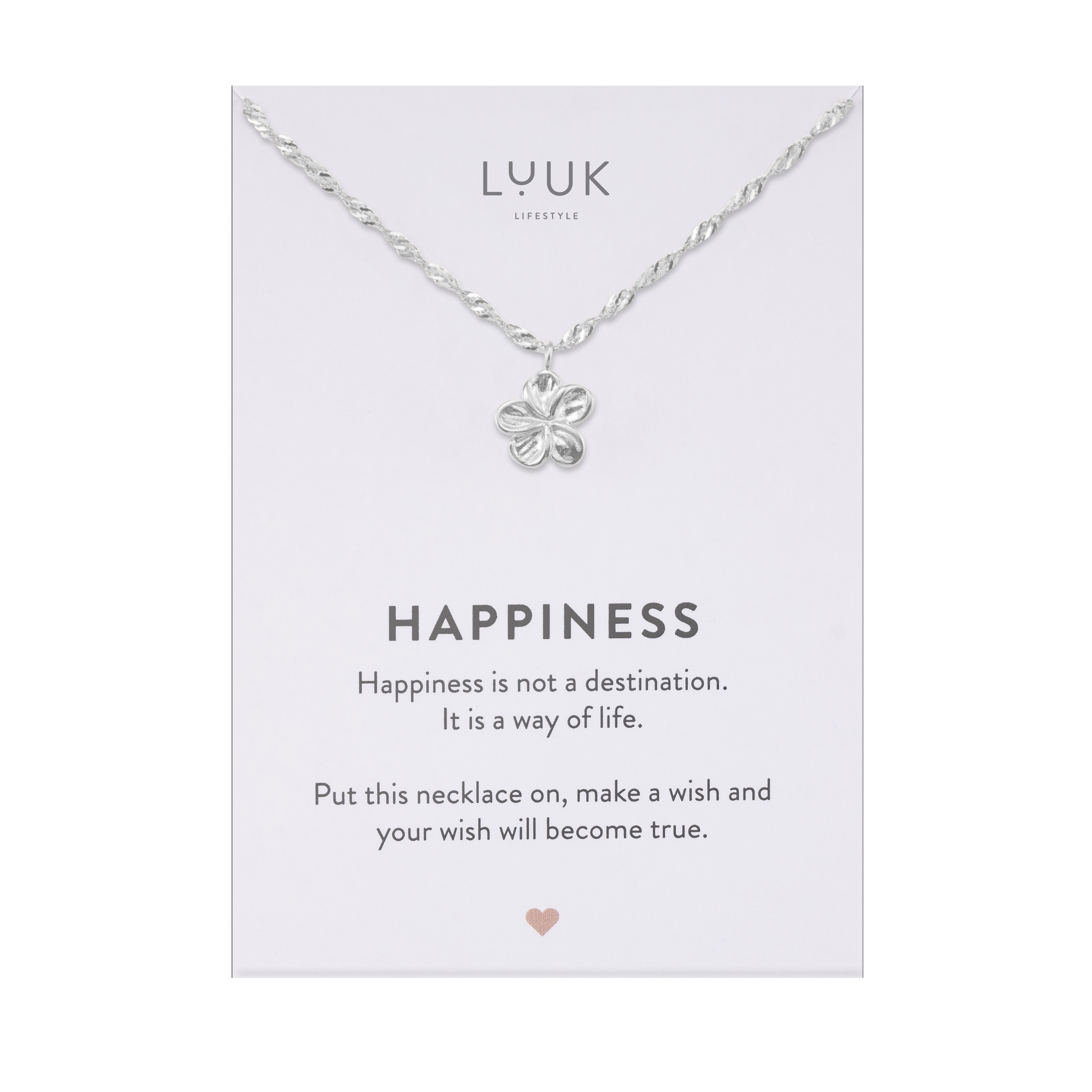 LUUK LIFESTYLE Kette mit Anhänger Blumen, günstig online kaufen