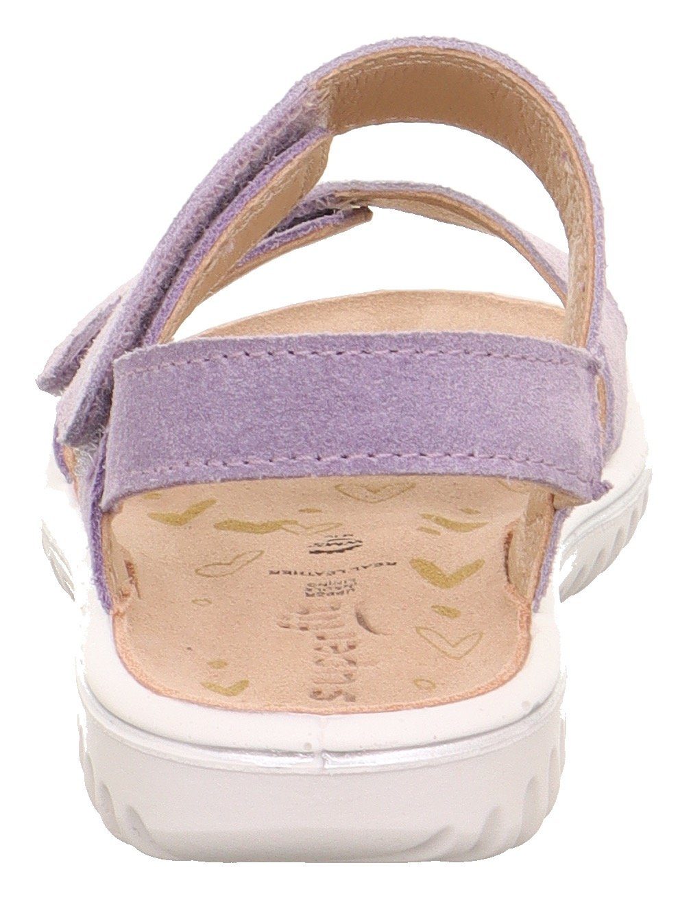 Fersenriemchen Mittel Superfit elastischem Sandale SPARKLE lila-metallic mit WMS:
