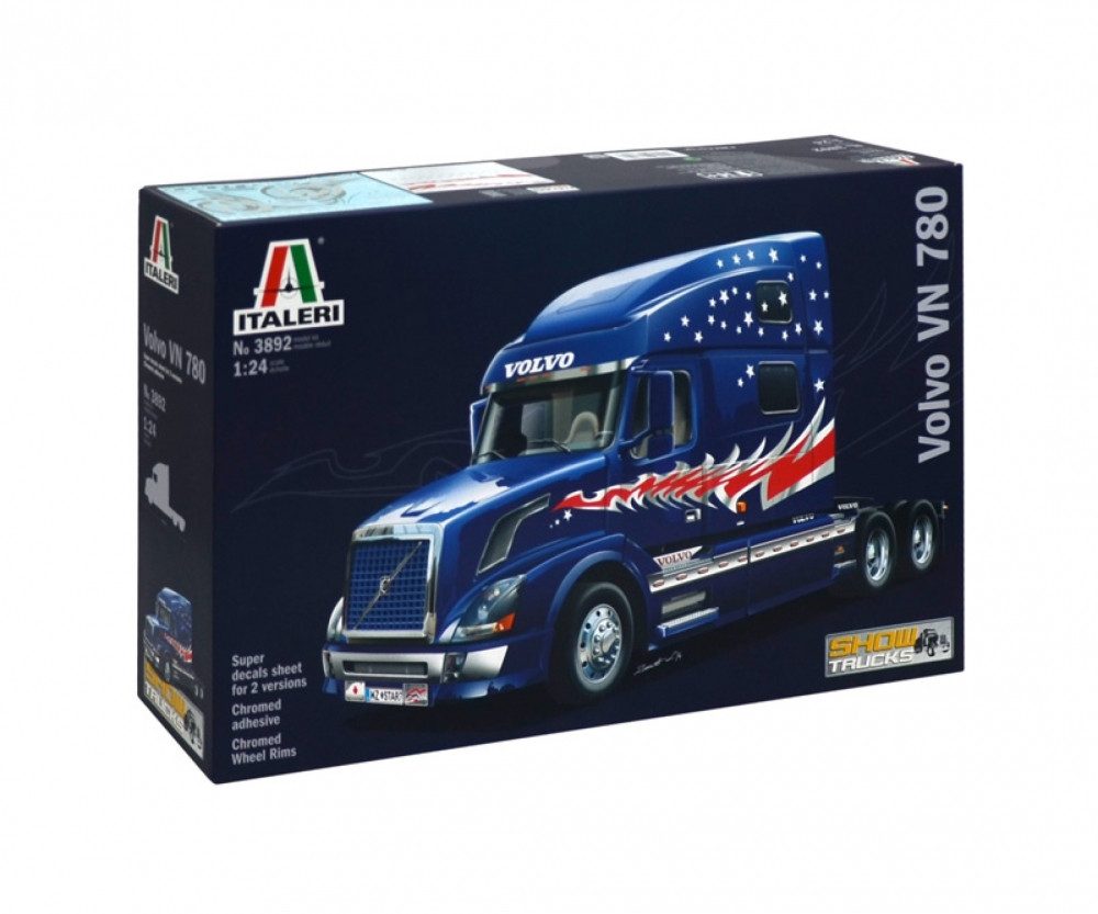 Italeri Modellbausatz Italeri 1:24 Volvo VN 780 Zugmaschine (3Achs)