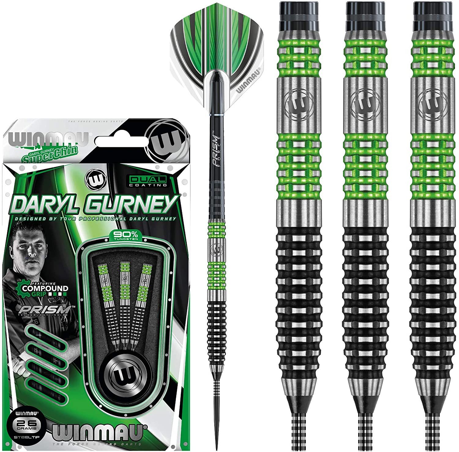 Dartpfeil Daryl Gurney Steeldart Special Edition 90% Tungsten Steeltip 24g