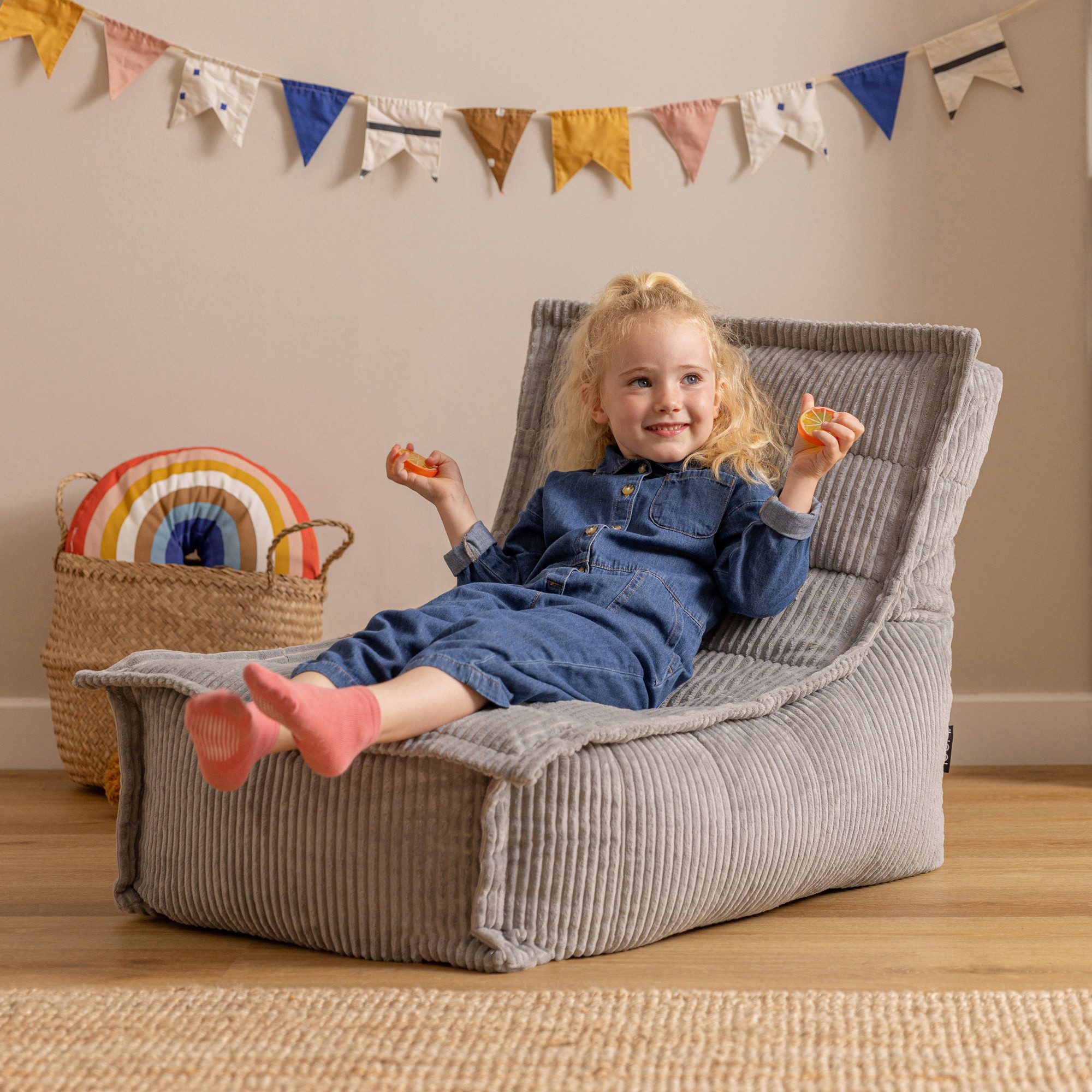 icon Sitzsack Kinder Liegesessel aus Cord günstig online kaufen