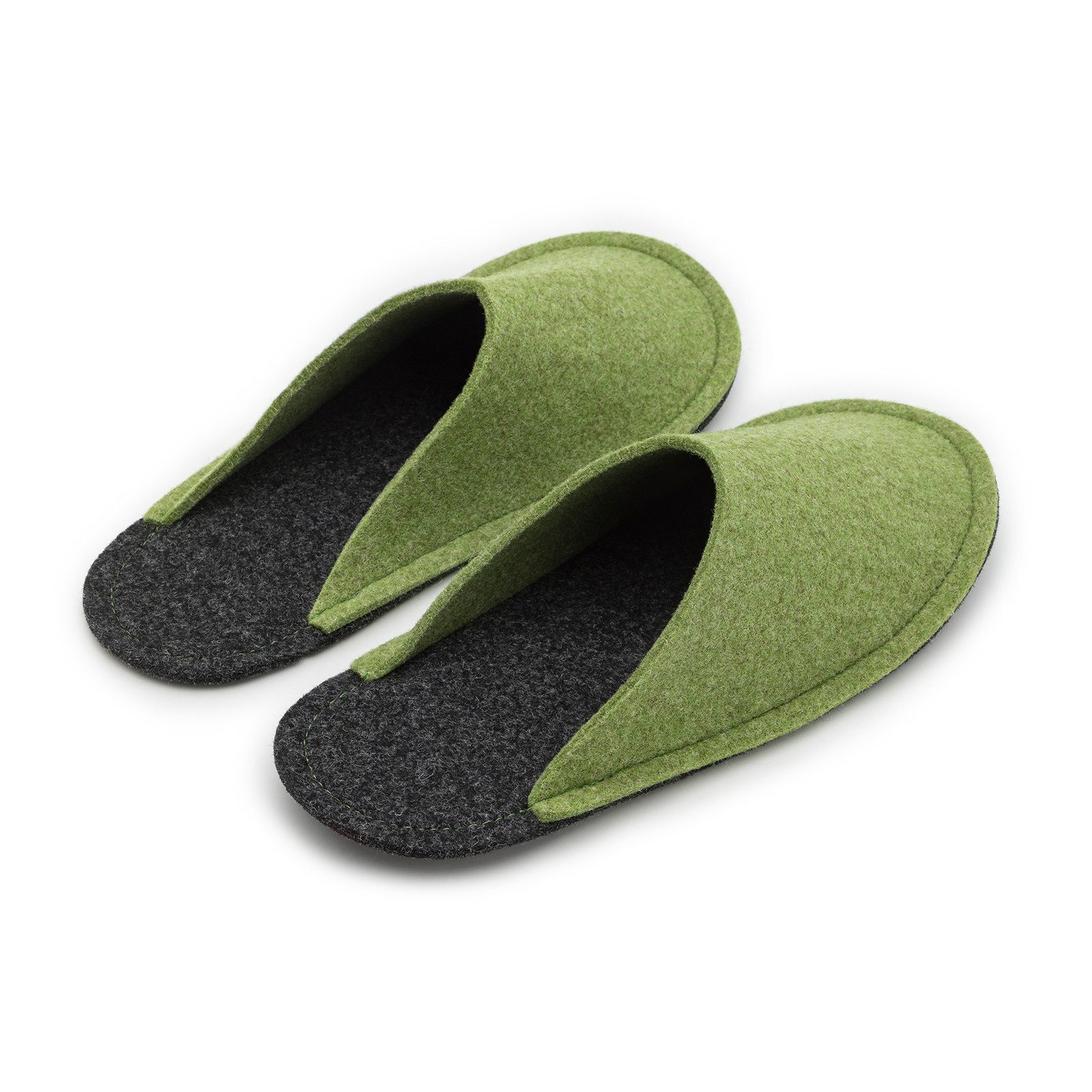 Pantoffelmann Gästepantoffel Filzsohle Filzpantoffel faltbar Pantoffel Hausschuhe Pantoffel (1 Paar) für Laminat- und Parkettfußböden