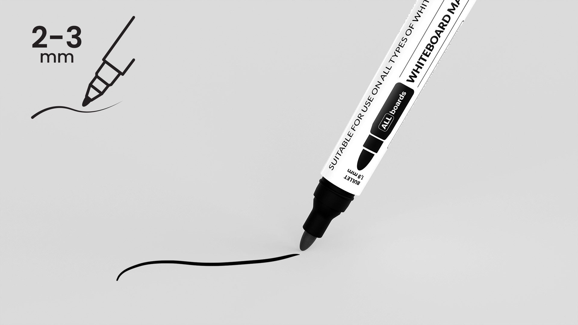 ALLboards Whiteboard Marker ALLboards Whiteboard-Marker-Set – 12 Stück