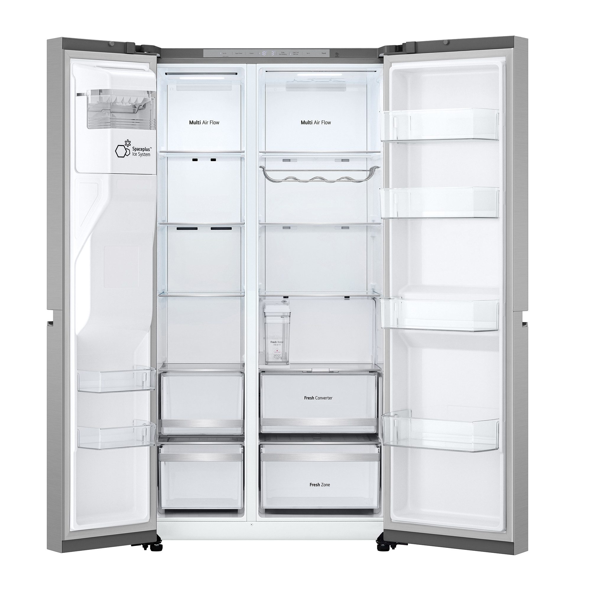LG Side-by-Side GSLE81PYBD, 179,00 cm hoch, 91,30 cm breit, Multi-Airflow Umluftkühlung