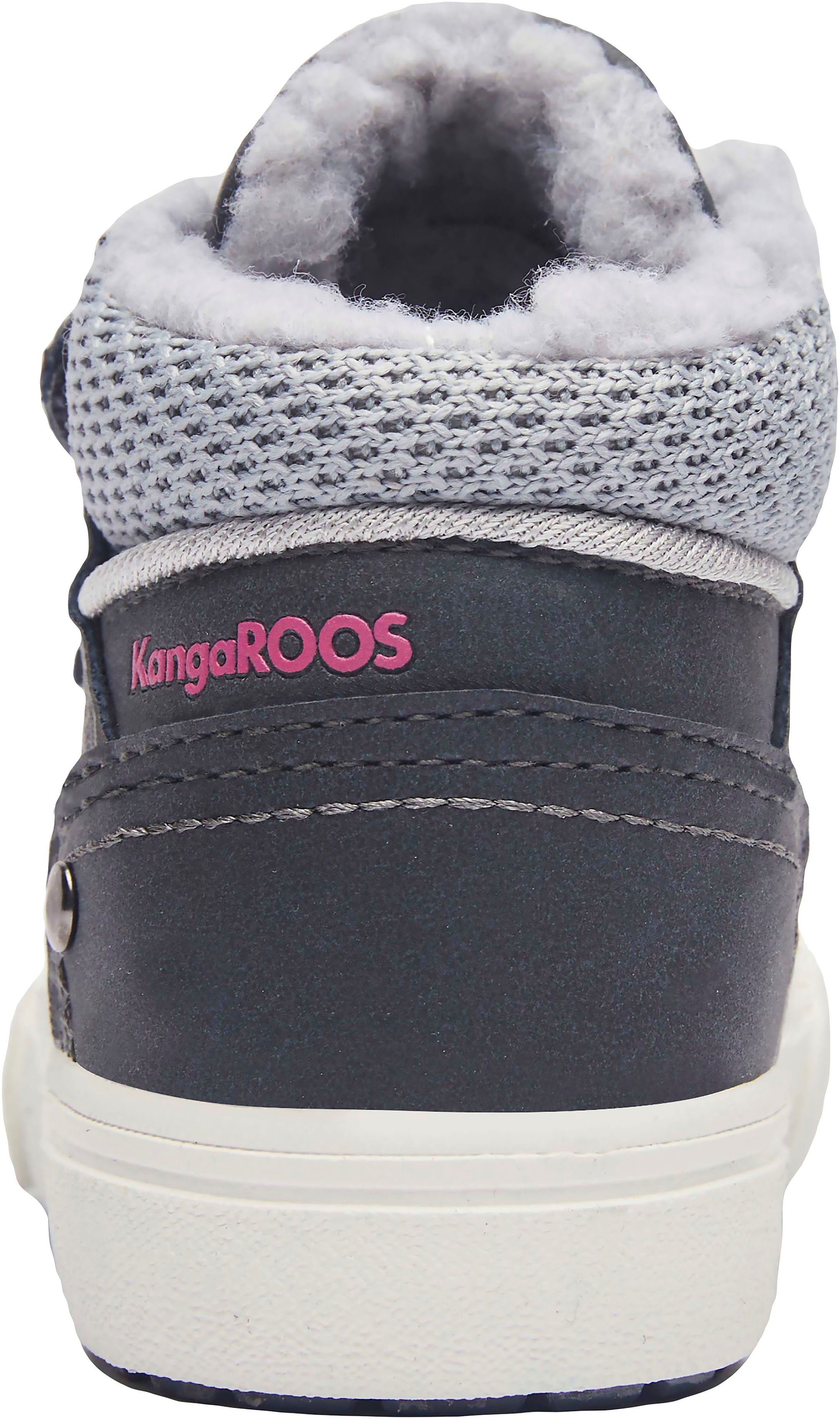 KangaROOS blau-pink V KaVu Primo Sneaker Klettverschluss mit