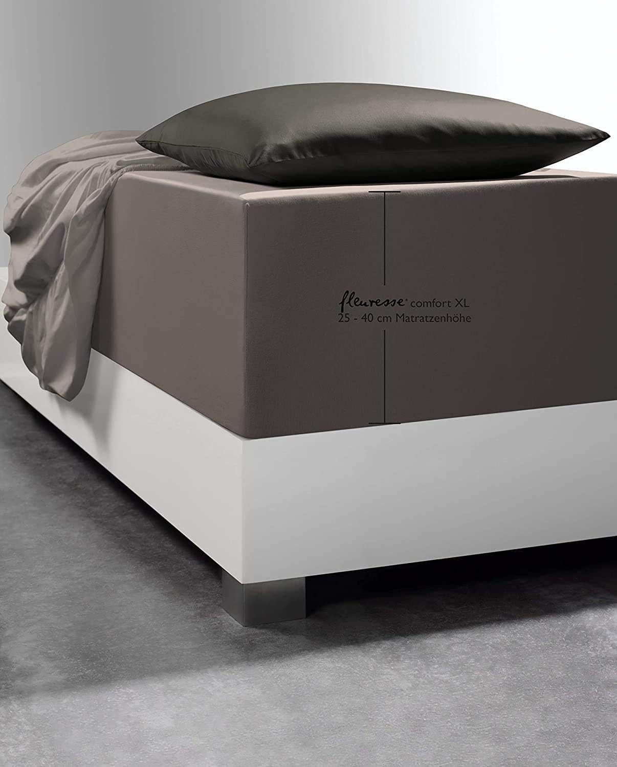 fleuresse Spannbettlaken Comfort XL-Jerseyspannlaken, 96% Baumwolle, günstig online kaufen