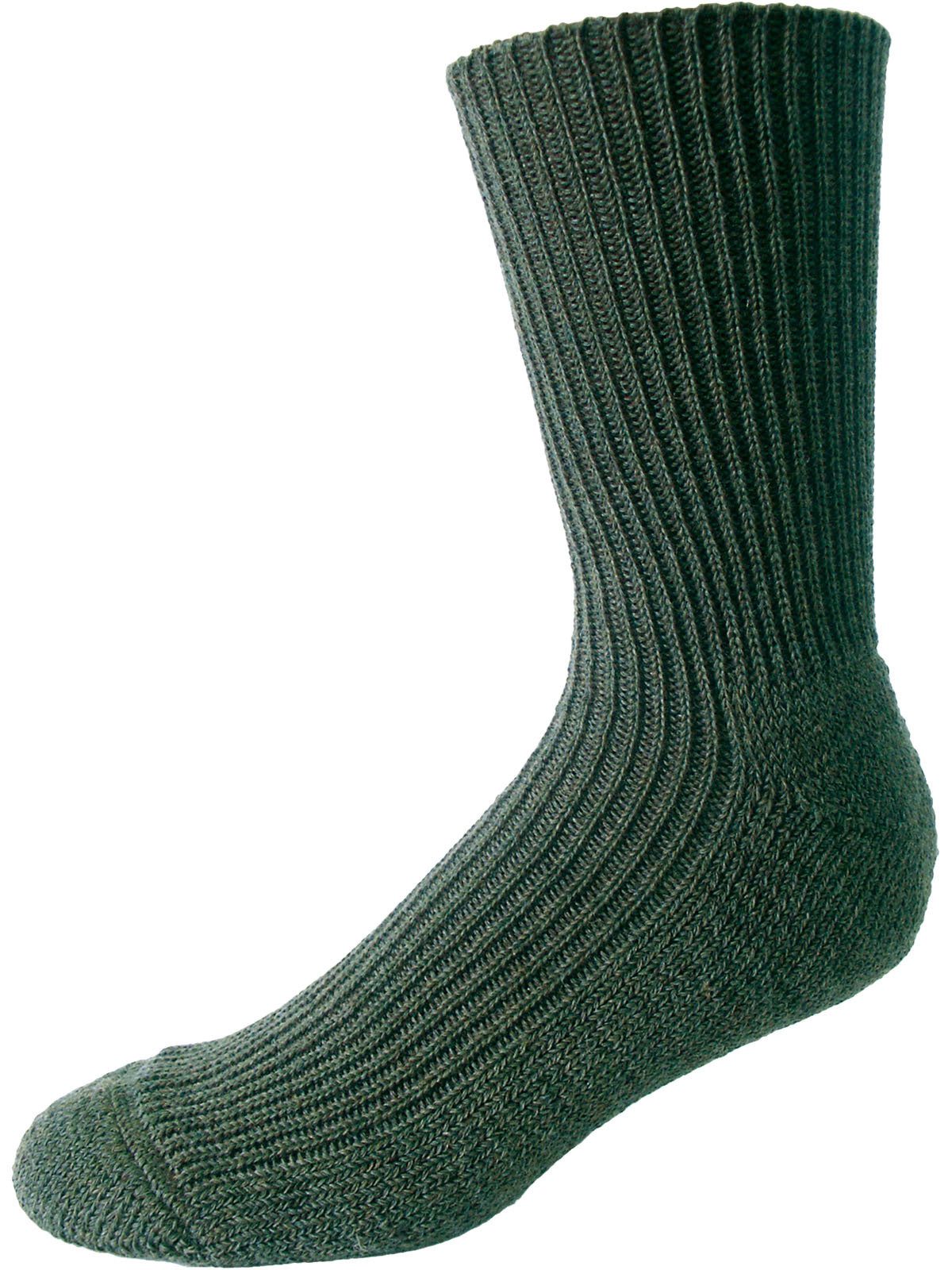 Nordpol Arbeitssocken 3 Paar Gesundheitssocke kurz 111 grün 70% Schafwolle / 30% Polyester