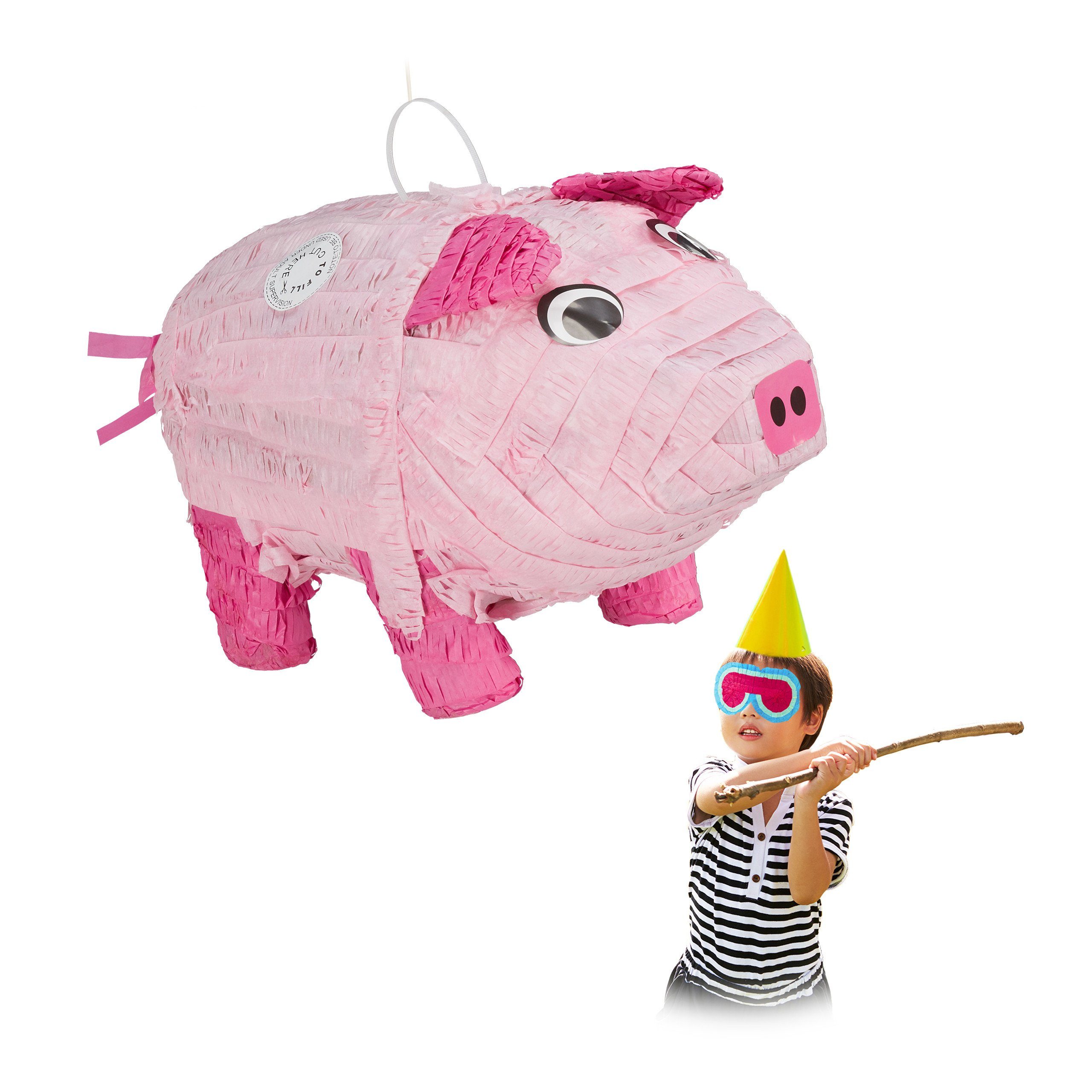 relaxdays Pinata Schwei