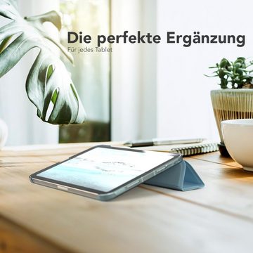 EAZY CASE Tablet-Hülle Smart Case für Apple iPad Mini 6. Gen. (2021) 8,3 Zoll, Anti-Kratz Bookcase Hülle mit Standfunktion Klapphülle Etui Hellblau