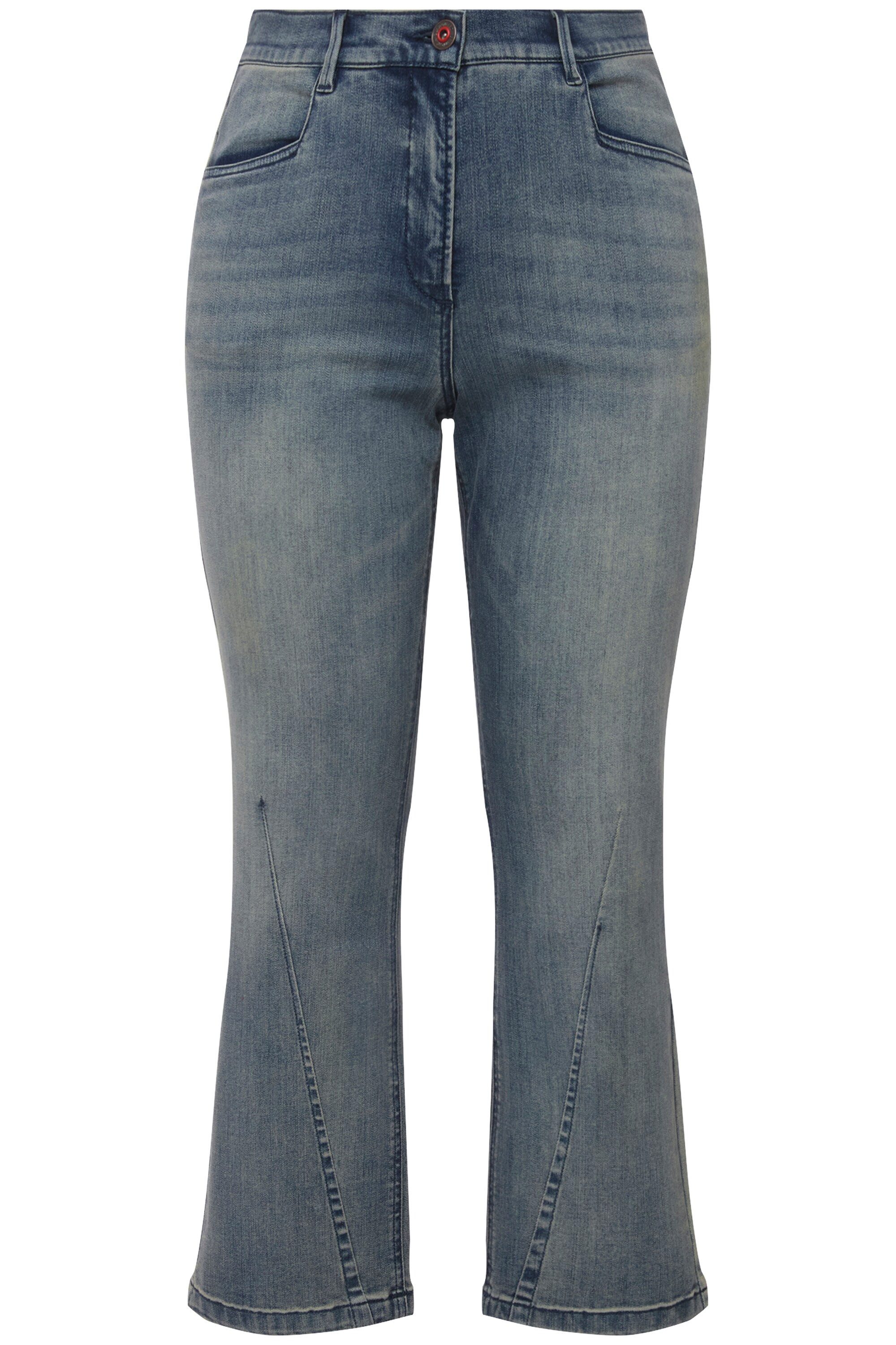Ulla Popken 5-Pocket-Jeans Jeans Mandy Farbspritzer günstig online kaufen