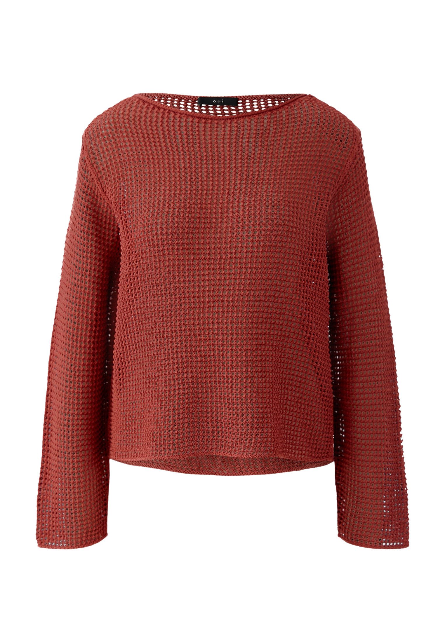 Oui Rundhalspullover