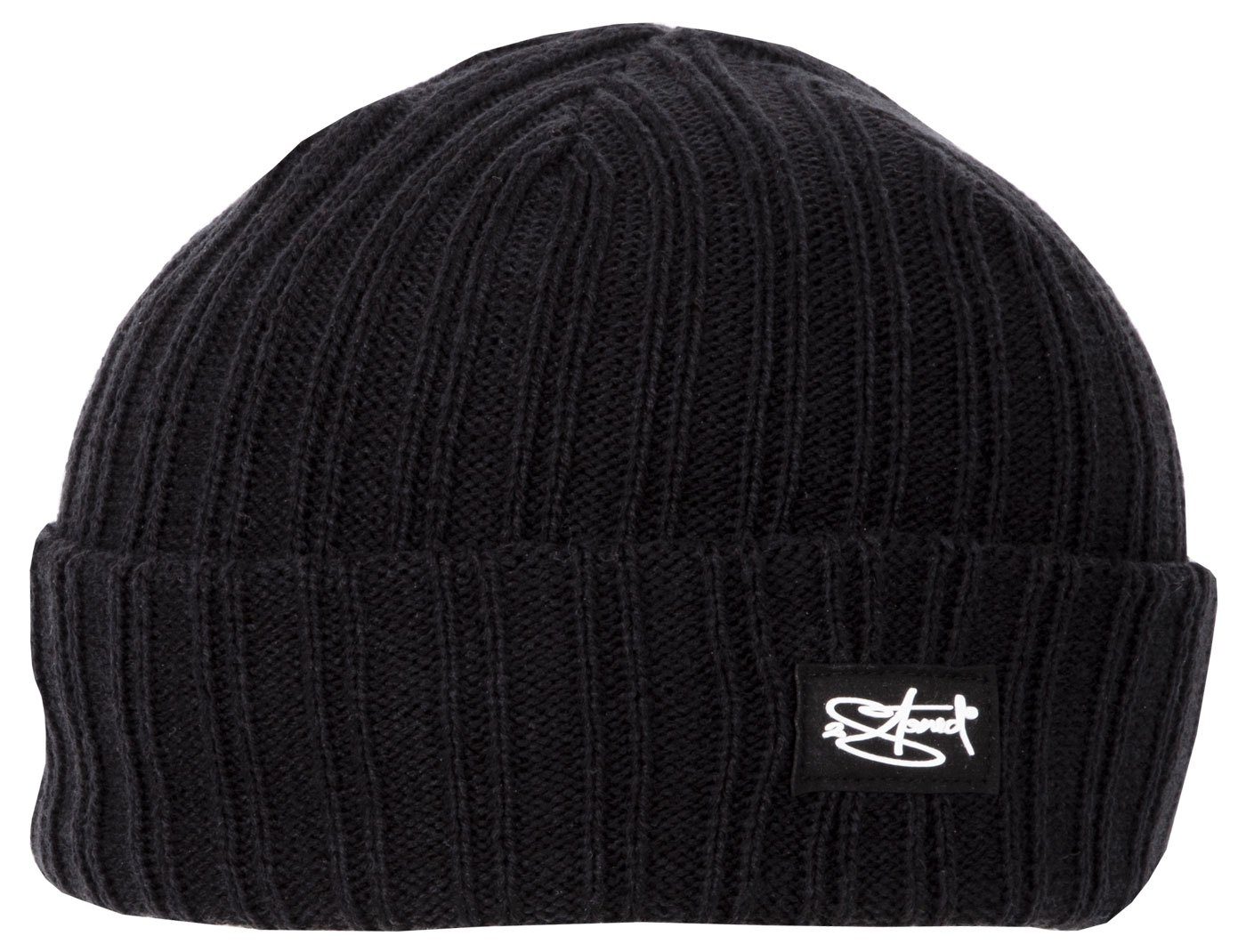 2Stoned Beanie Wintermütze Rib Beanie Cap Deluxe für Damen und Herren (VPE, 1 Stück) mit geripptem Umschlag, 4-Panel Style, Einheitsgröße