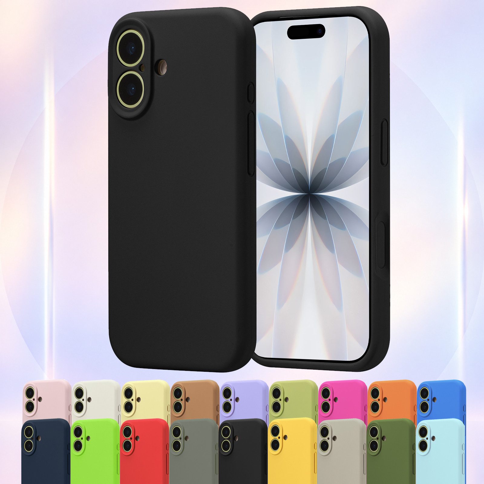 CoolGadget Handyhülle Silikon Pro Schutzhülle für iPhone 12, weiches Innenfutter Cover kompatibel mit iPhone 12 Schutz Tasche
