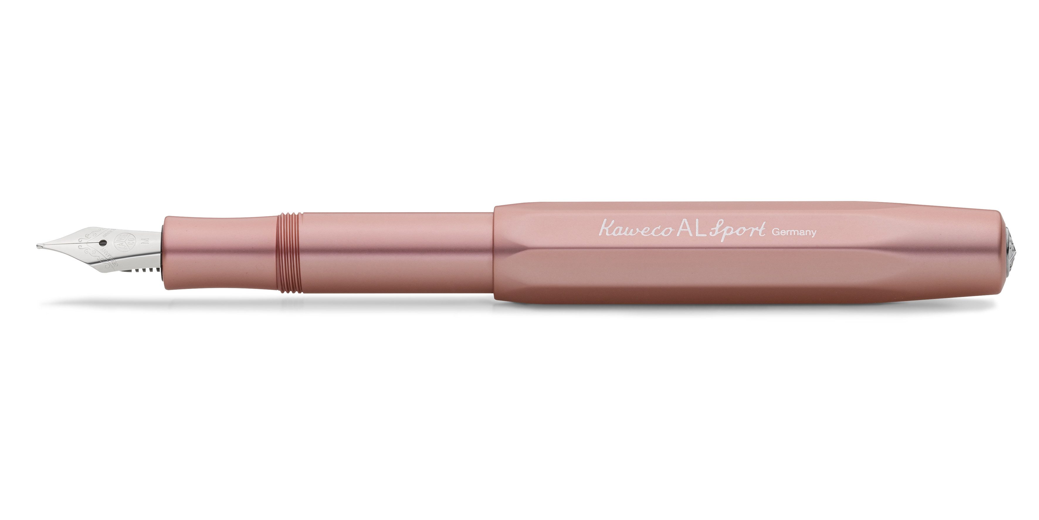 Kaweco Füllfederhalter Kaweco AL Sport Füllhalter Rosegold, Fein Stahl blank