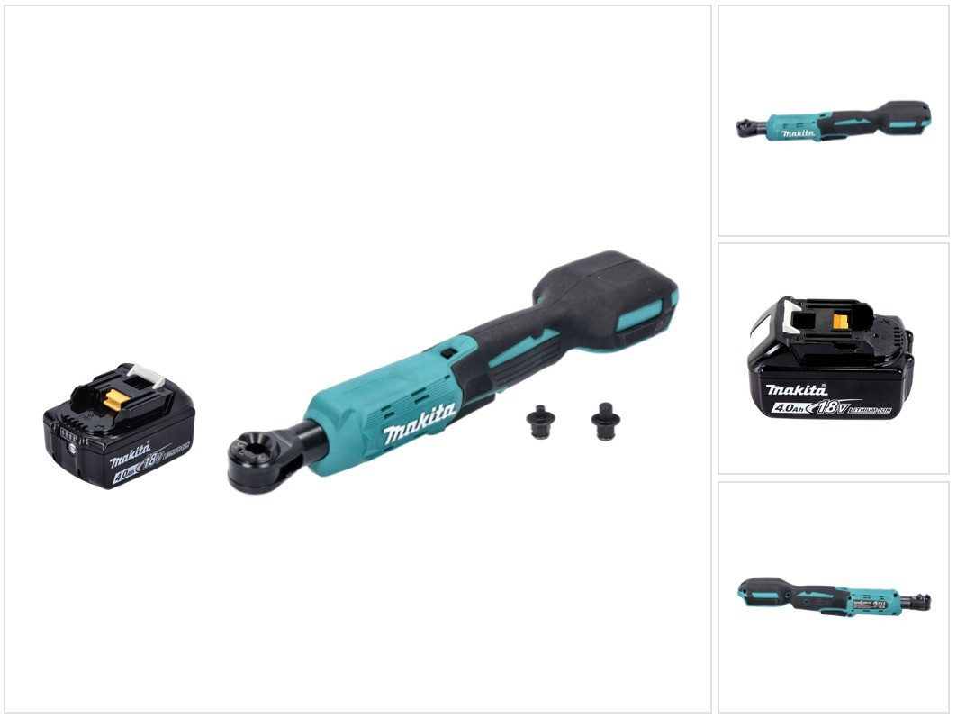 Makita Umschaltknarre DWR 180 M1 Akku Ratschenschrauber 18 V 47,5 Nm 1/4" 3/8" + 1x Akku 4