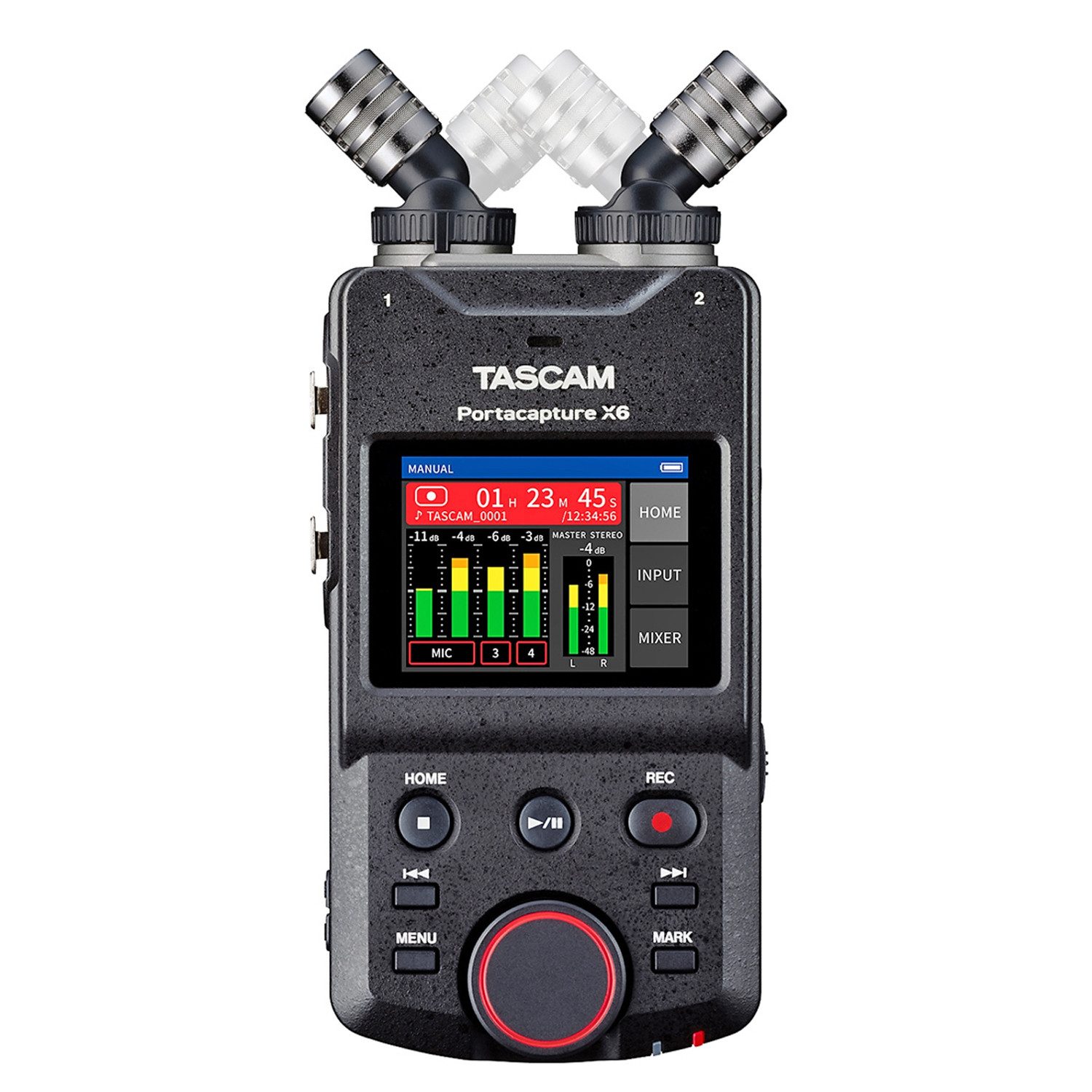 Tascam Tascam Portacapture X6 Audio-Recorder + Bonus In-Ear Kopfhörer Digitales Aufnahmegerät (Hochauflösender Handheld-Mehrspurrecorder)