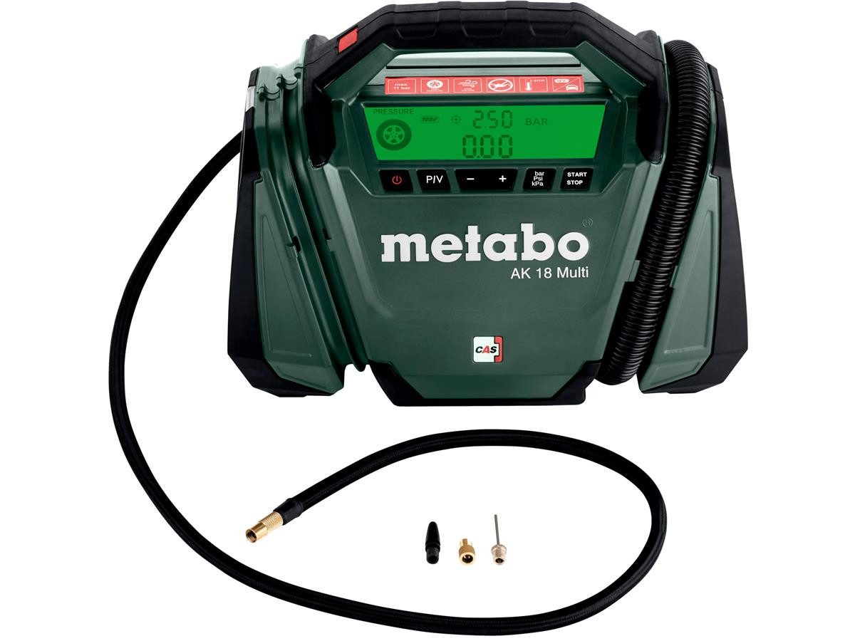 metabo Kompressor Akku AK 18 Multi, max. 11 bar, ohne Akkupack und ohne Ladegerät, im Karton