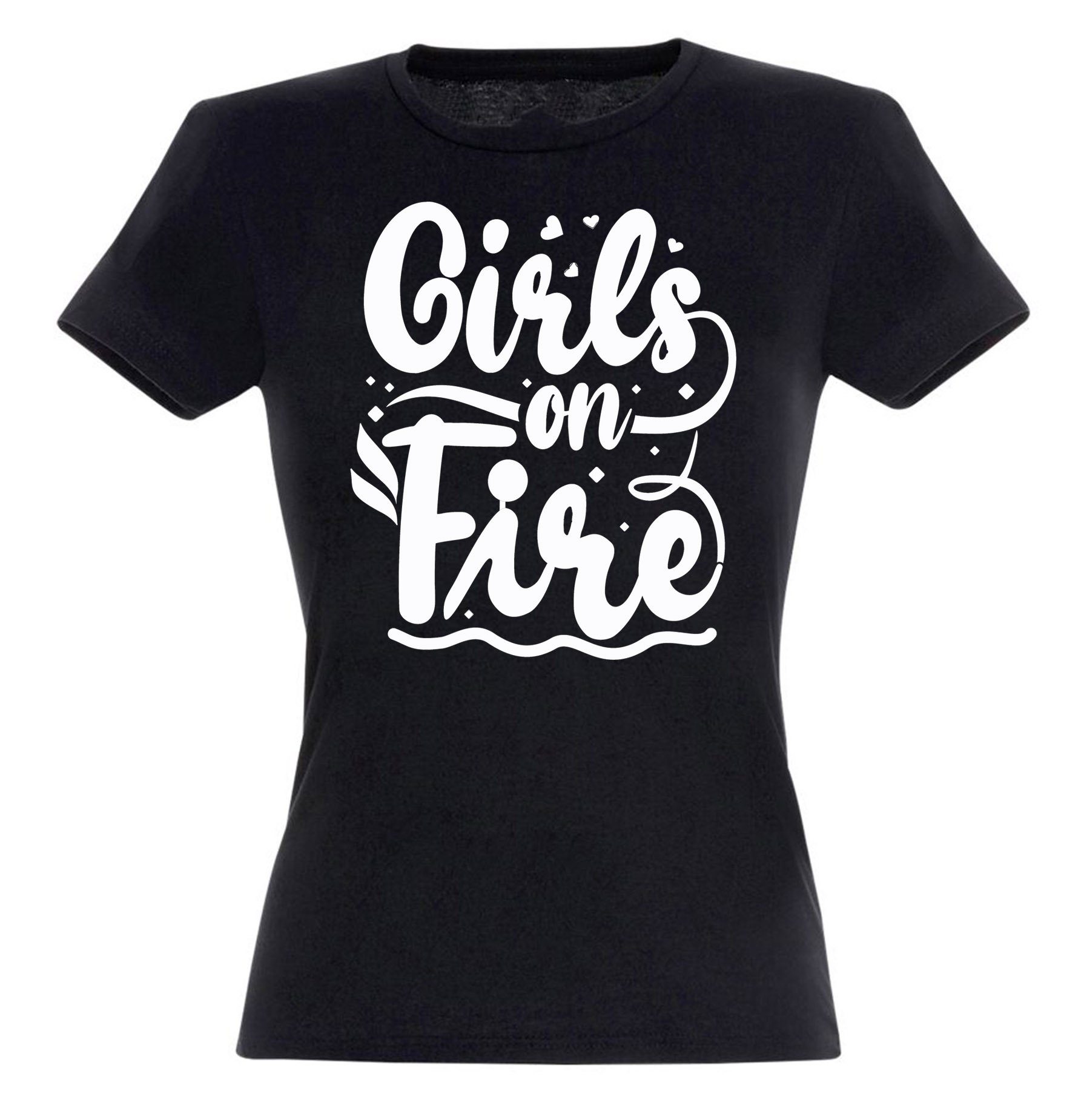 Banco T-Shirt Girls on FIre 100% Baumwolle und hochwertigem Druck günstig online kaufen