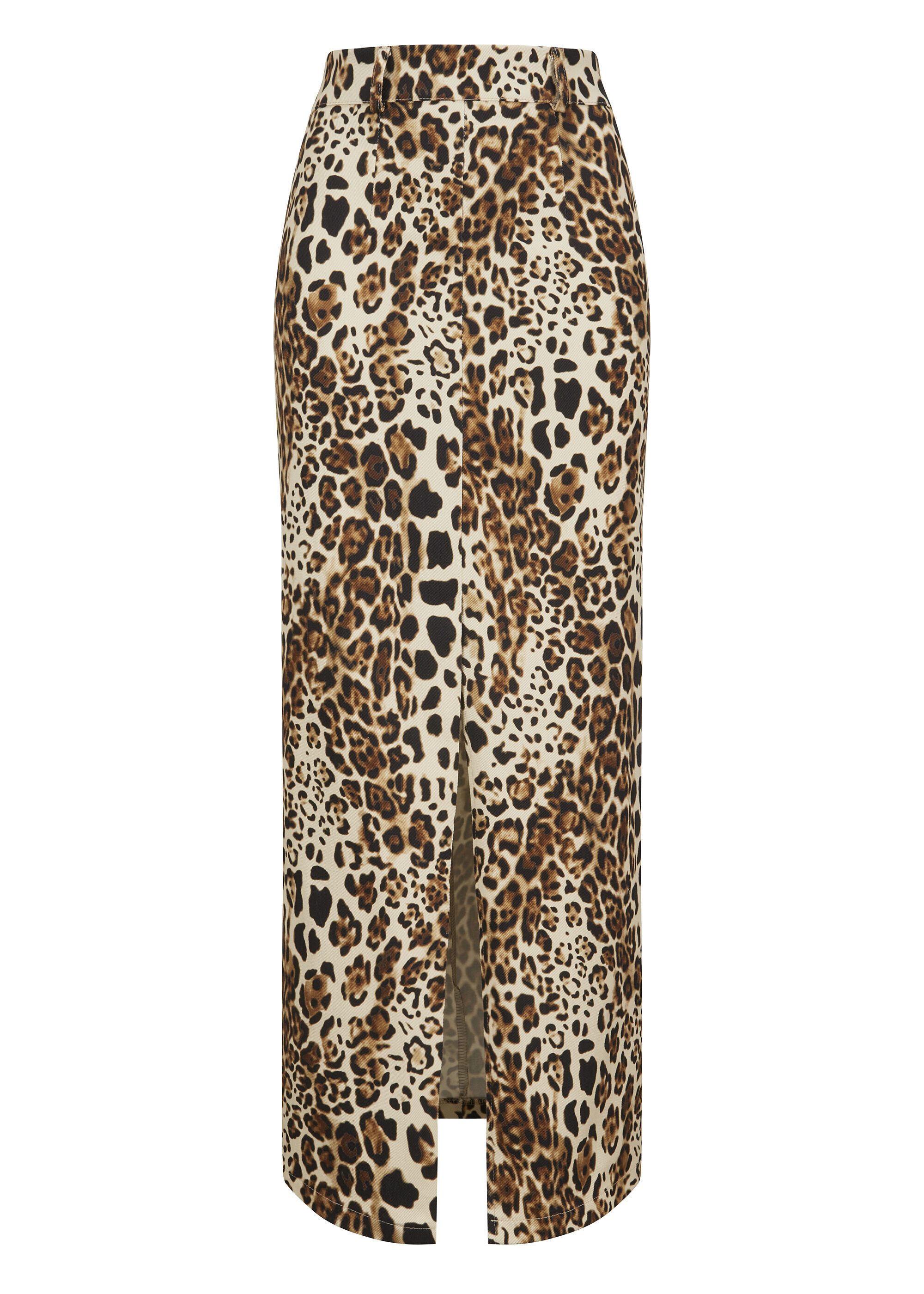 Nicowa A-Linien-Rock TRENALA aus Twill mit kniehohem Schlitz günstig online kaufen