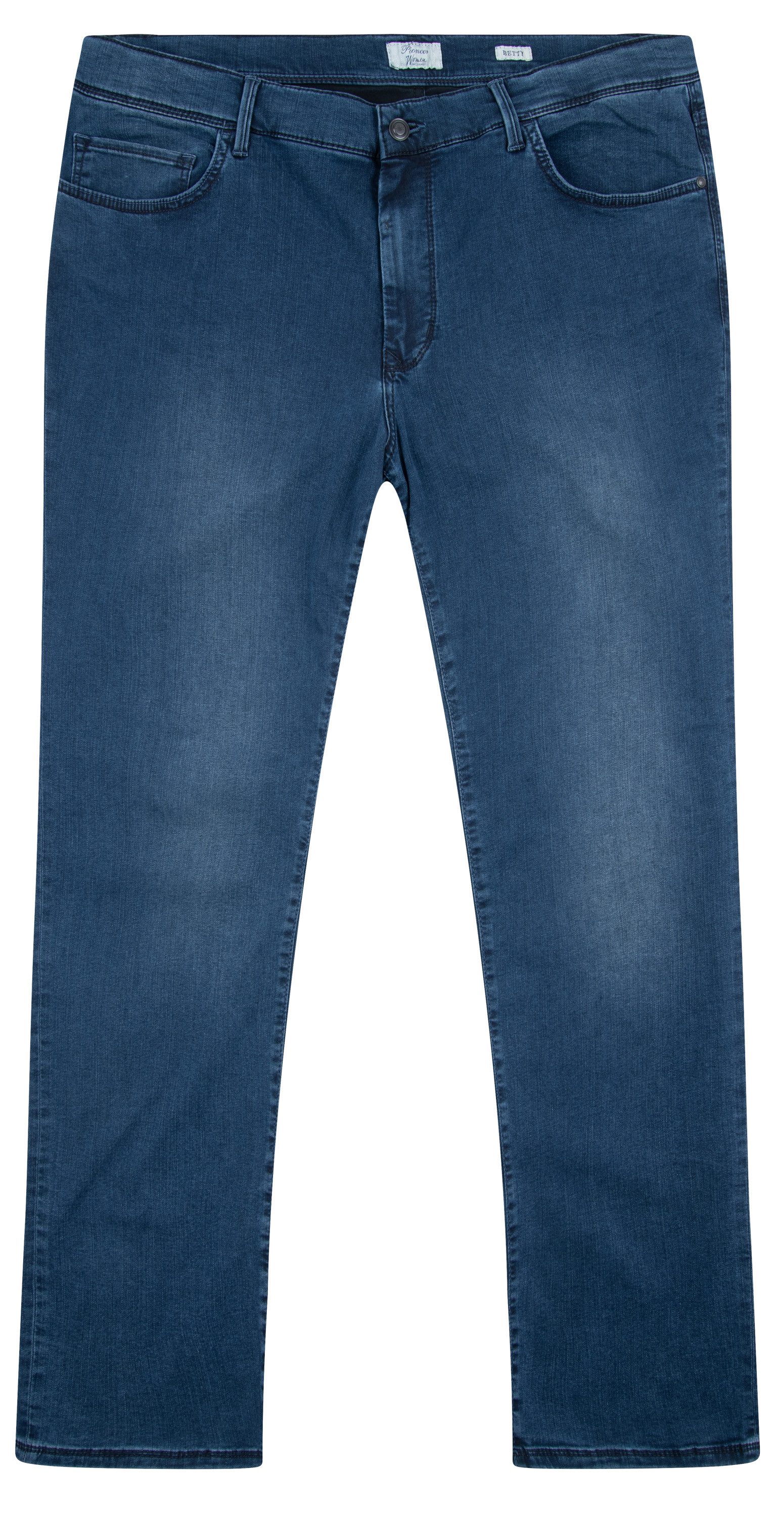 Pioneer Authentic Jeans Stretch-Jeans PIONEER BETTY dark blue used 3098 4071.6812 - POWERSTRETCH – Bild 4 von 5
