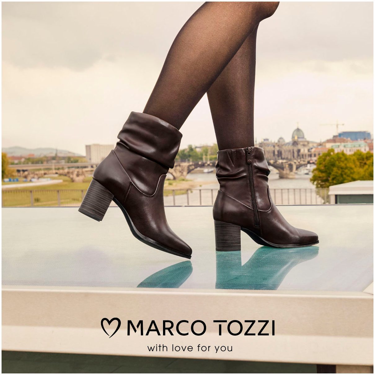 MARCO TOZZI Stiefelette, Blockabsatz, Businessschuh mit günstig online kaufen