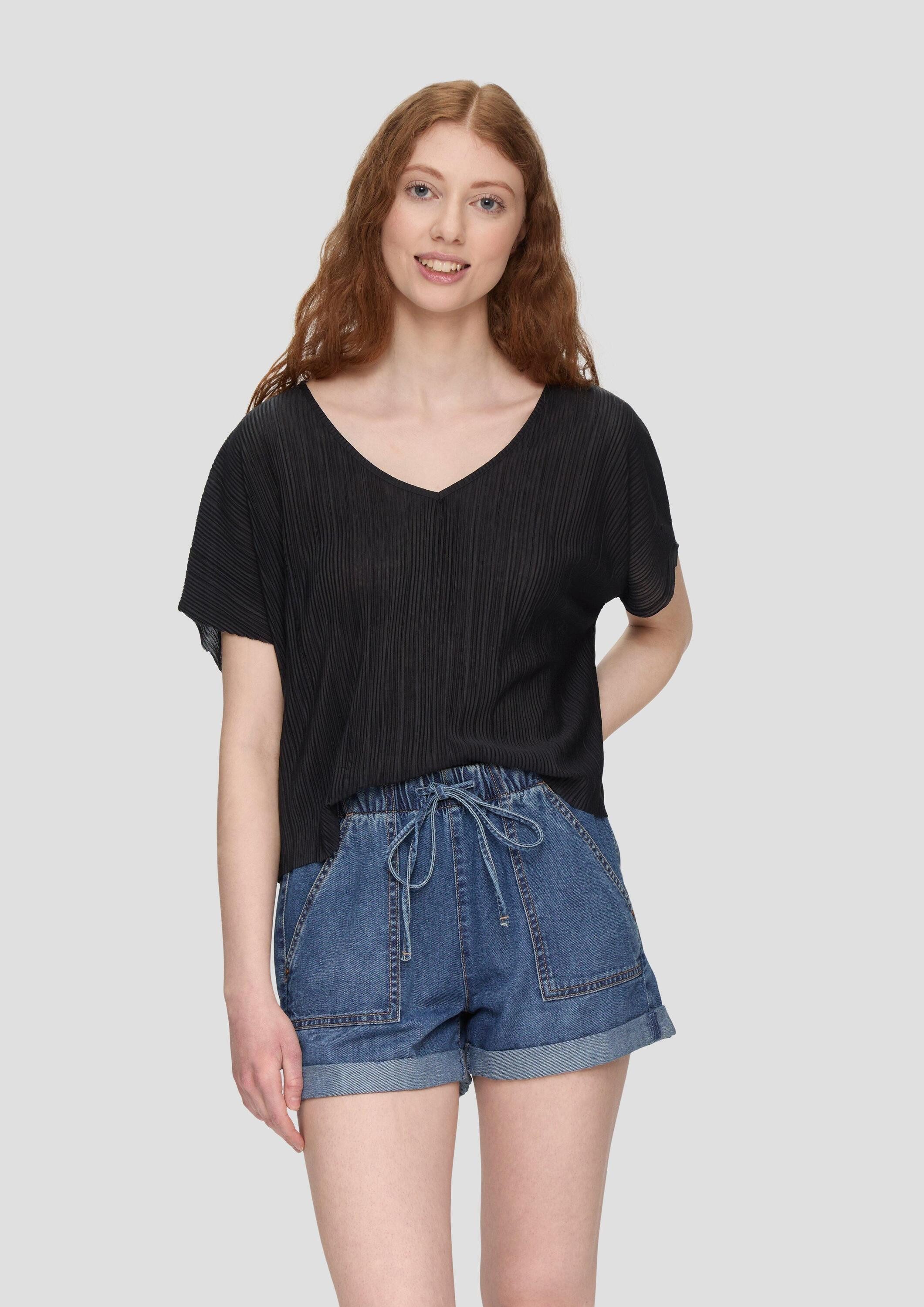 QS Kurzarmshirt T-Shirt T-Shirt im Relaxed günstig online kaufen