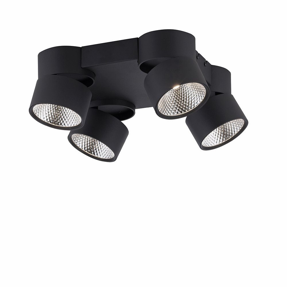 Paul Neuhaus LED Deckenleuchte LED Deckenstrahler PURE-NOLA, Прожекторы schwenkbar, dimmbar, Switchmo, 4xLED/15W/3000K, Spot Прожекторы schwenkbar warmweißes Licht