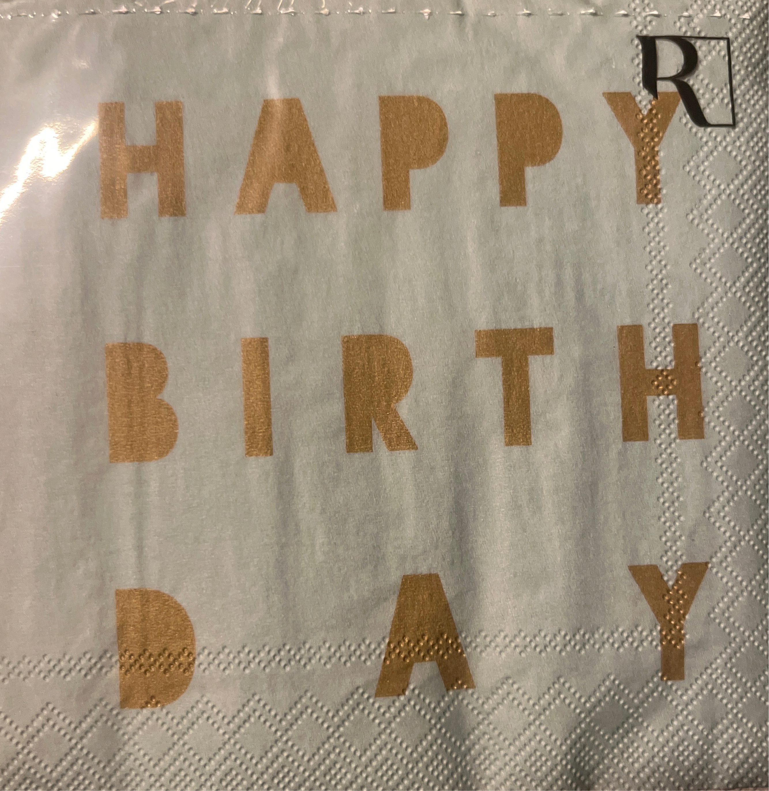Räder Design Papierserviette Cocktailservietten 25x25 cm " Happy Birthday " von räder design Geburt