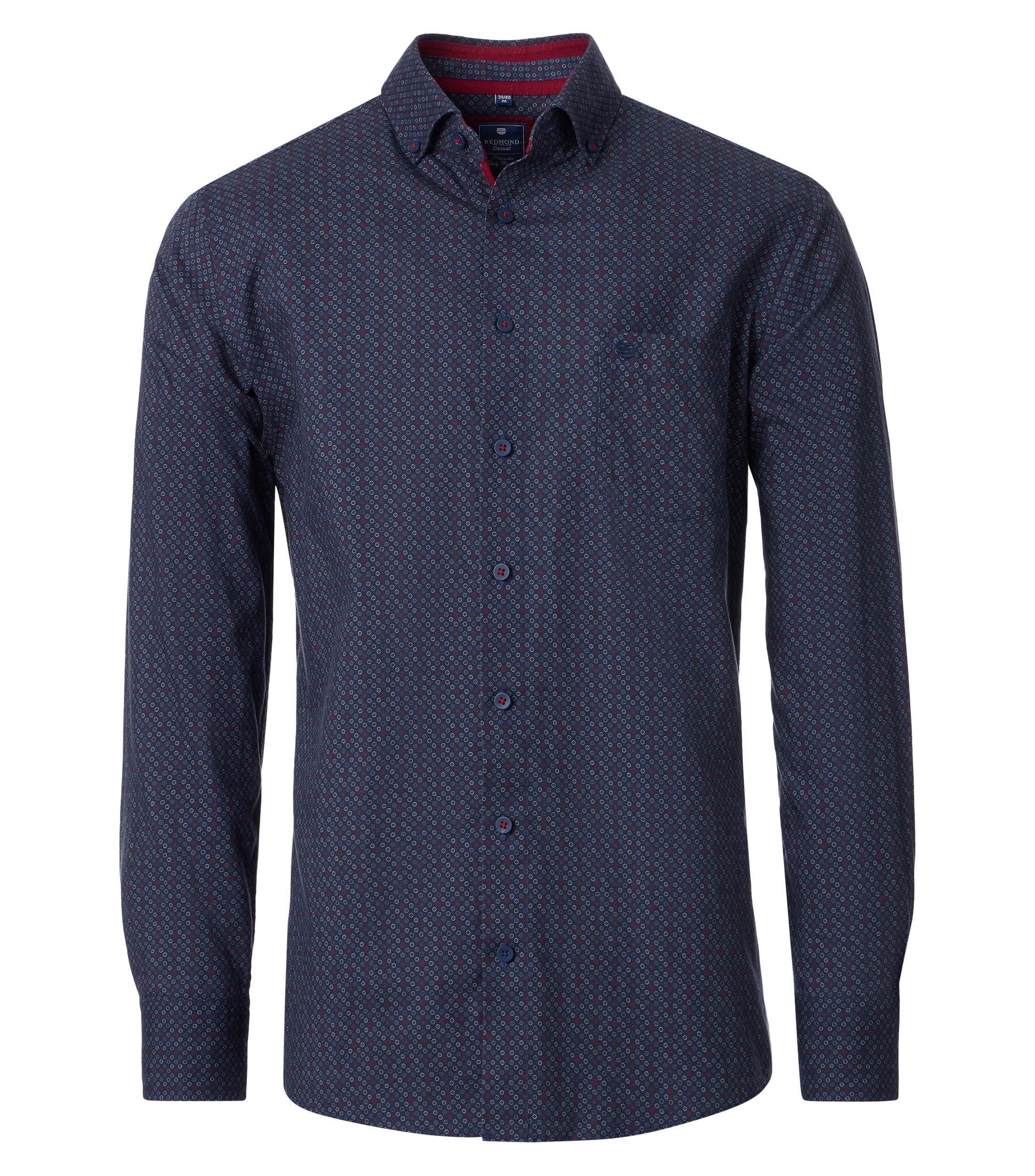Redmond Langarmhemd Druck Comfort Fit günstig online kaufen