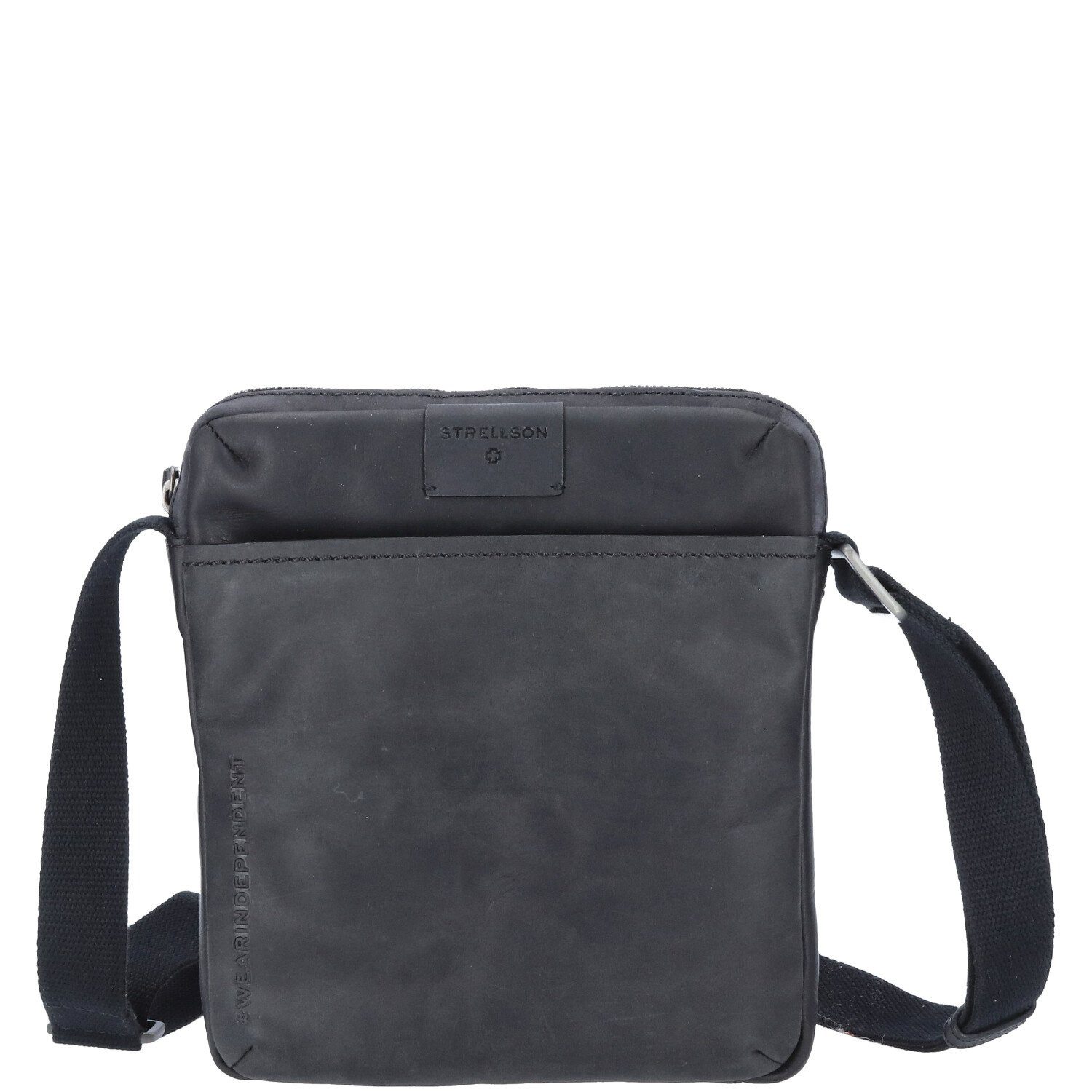 Strellson Umhängetasche Strellson Leder Umhängetasche Brick Lane Marcus Black (1, 1-tlg., 1)