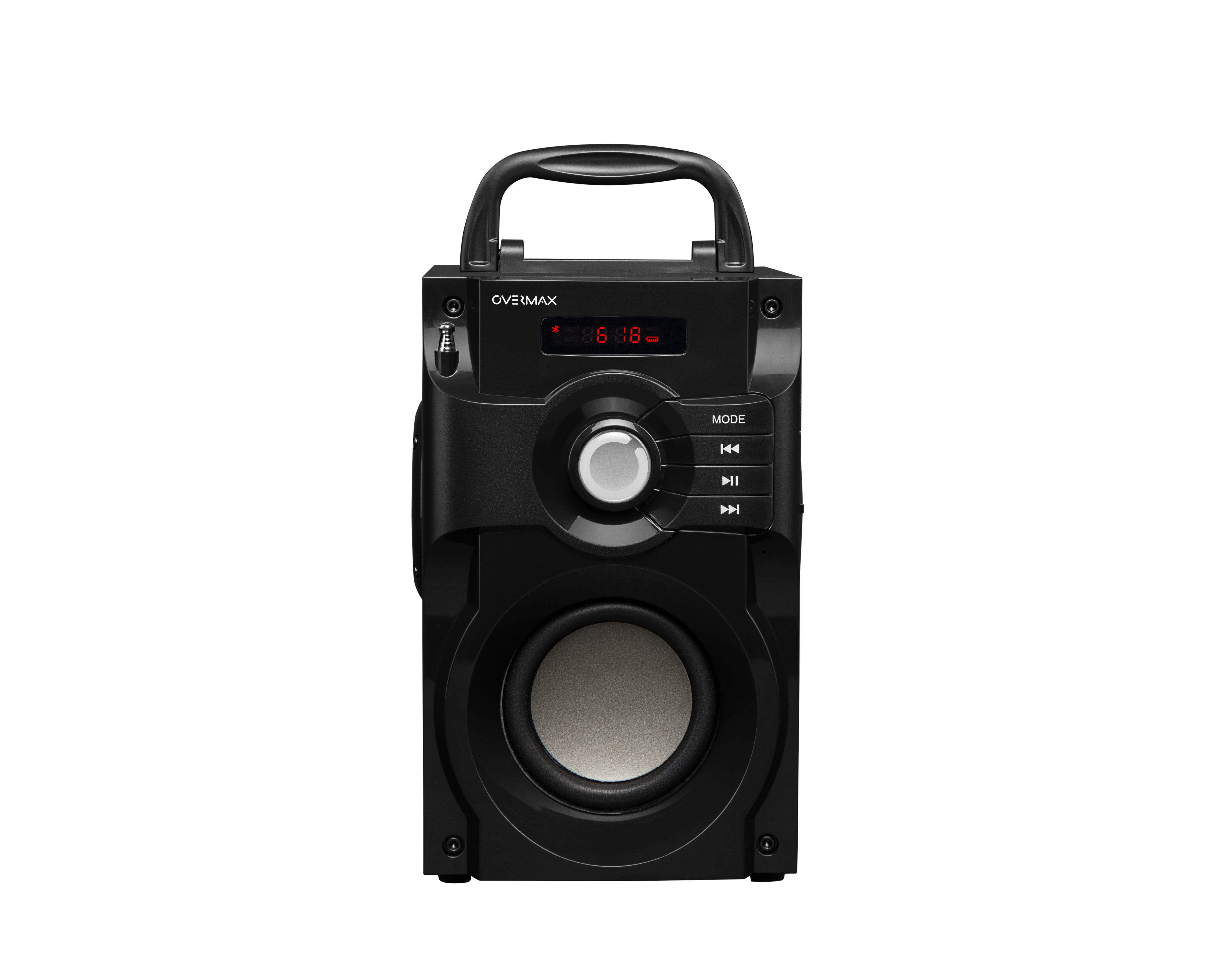 Overmax SoundBeat 2.0 Bluetooth-Lautsprecher (Bluetooth, Bluetooth ™, 9 Stunden, MP3-Format, Micro SD, AUX, FM)