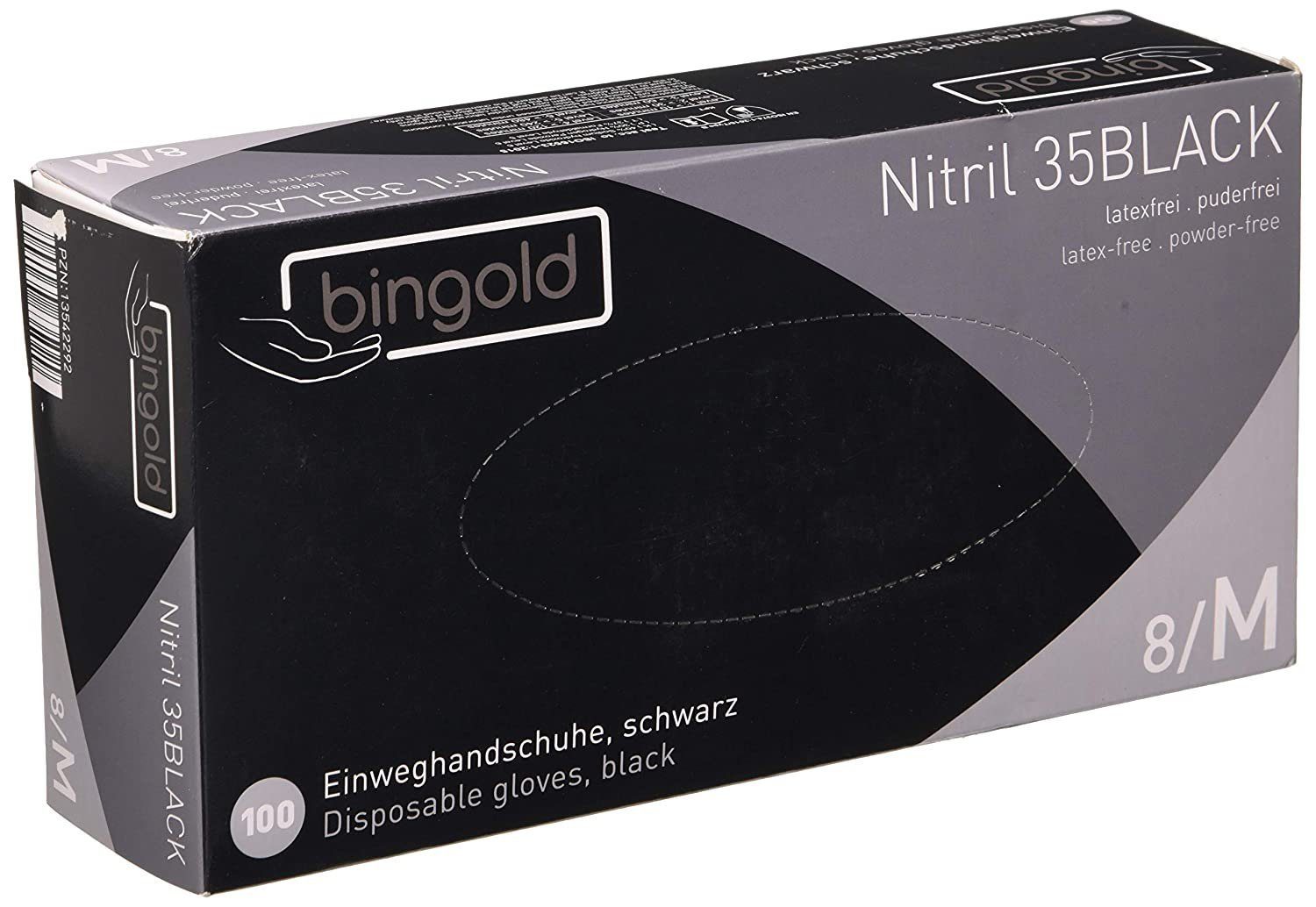 Einweghandschuhe Metamorph 35Black Nitril - - Bingold Einweghandschuhe schwar