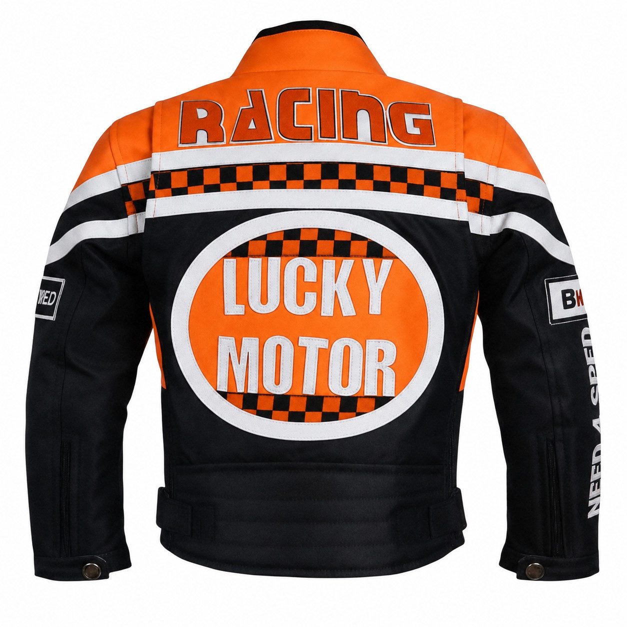 MDM Motorradjacke Kinder Motorradjacke Racing Stil mit Protektoren (Kinder Motorradjacke im Racing Stil mit Protektoren) Kinder Motorradjacke im Racing Stil, 50 – Bild 3 von 3
