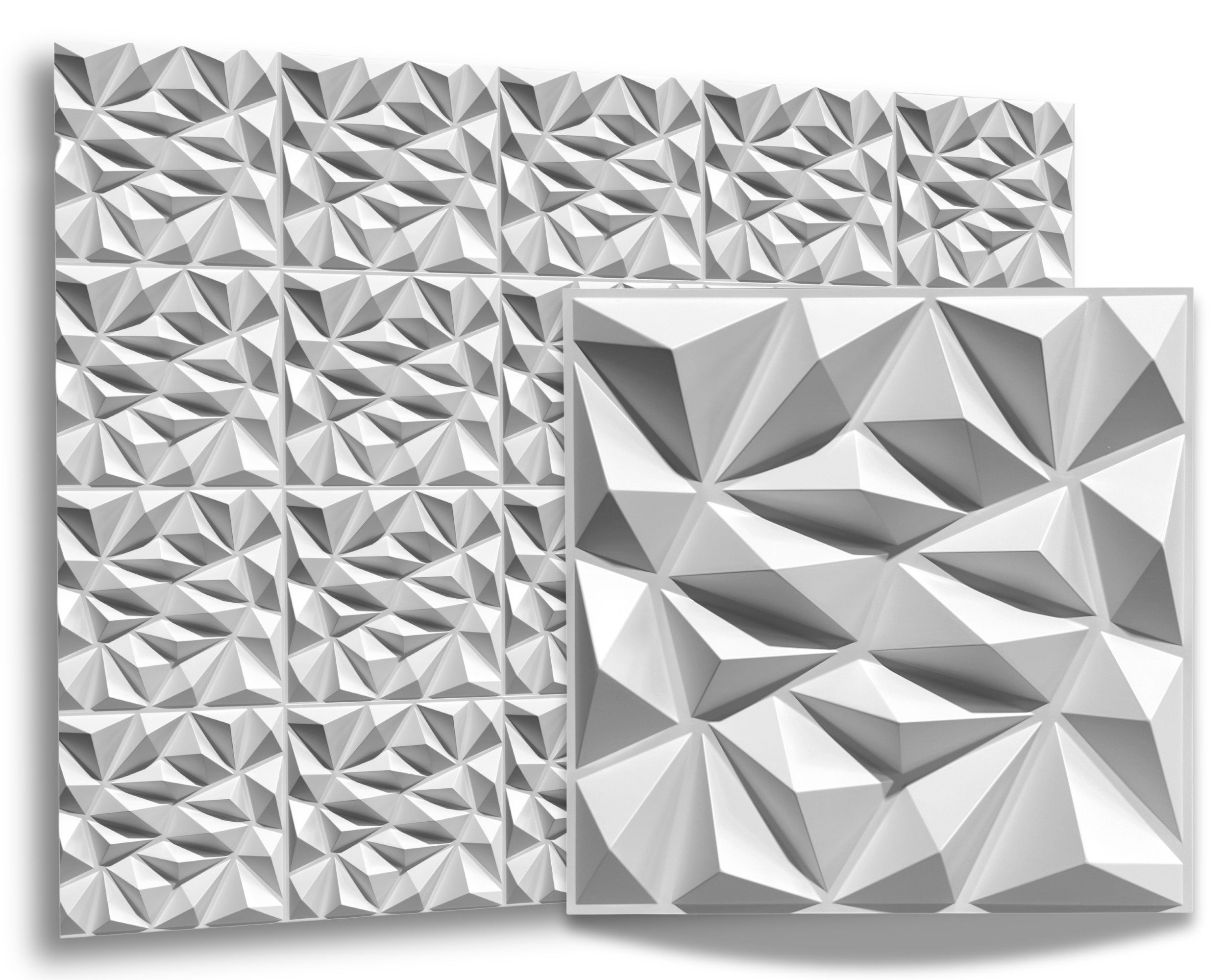 IKHEMalarka 3D Wandpaneel 3D Paneele PVC Kunststoffpaneele, BxL: 50,00x50,0 günstig online kaufen