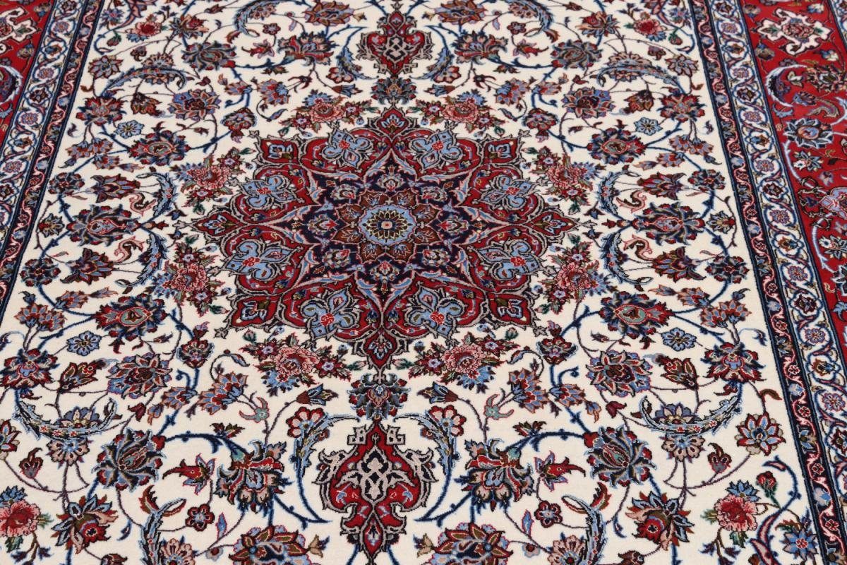 Nain 8 Orientteppich 159x241 Handgeknüpfter Isfahan Trading, Höhe: Orientteppich, Seidenkette mm rechteckig,