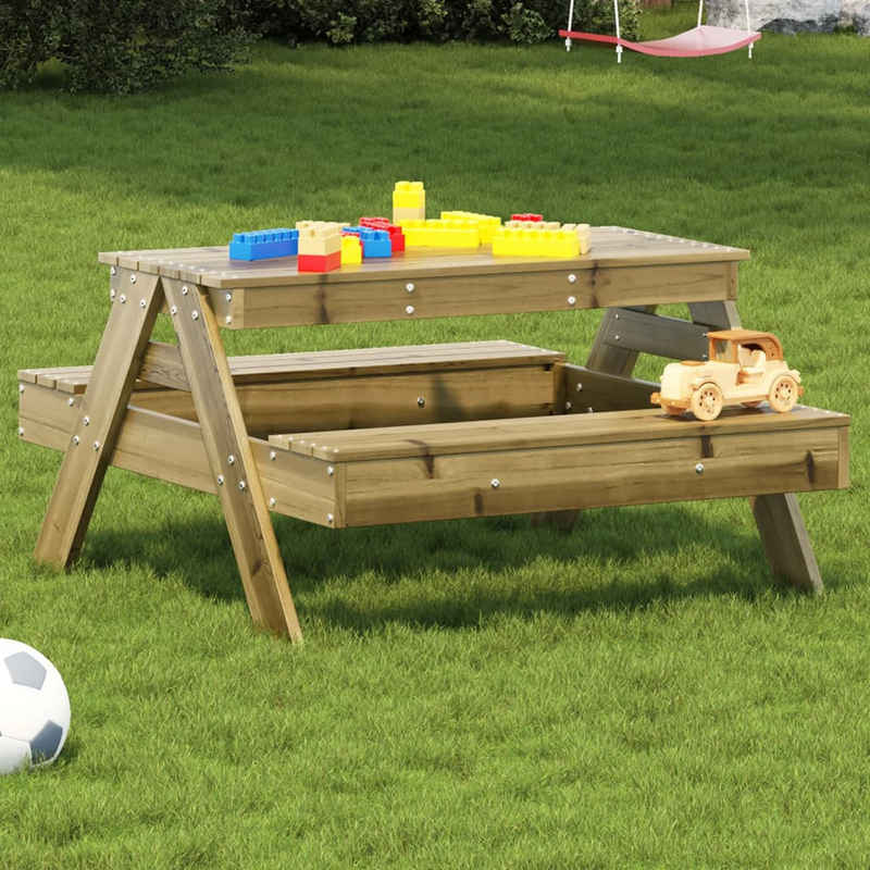 vidaXL Gartentisch Picknicktisch für Kinder 88x97x52 cm Imprägniertes Kiefernholz (1-St)