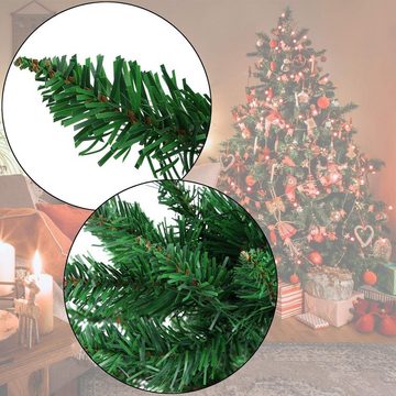 Redfink Künstlicher Weihnachtsbaum Christbaum 220 cm Mittelgrün PVC Tanne mit Ständer