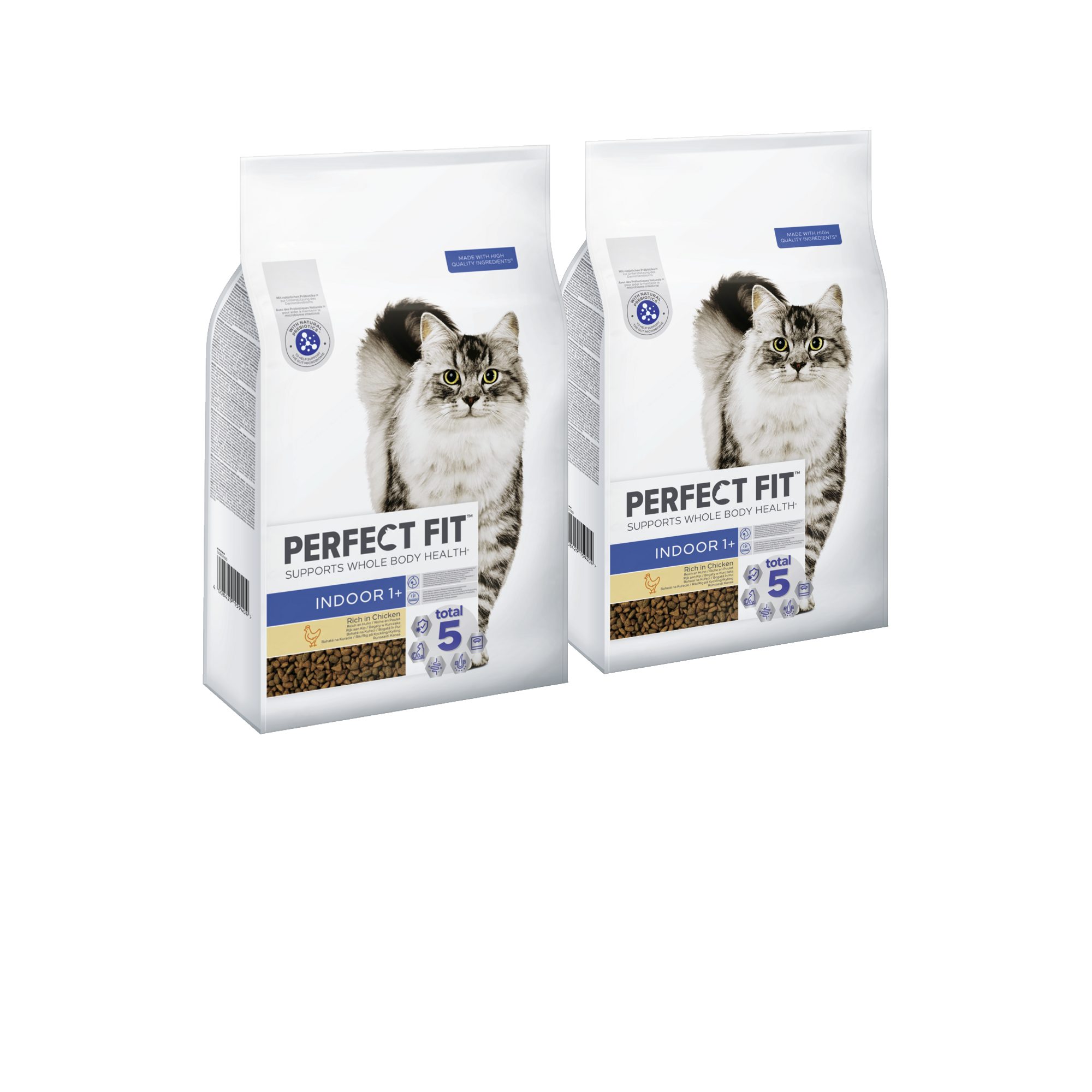 Perfect Fit PERFECT FIT™ Katzenfutter Trockenfutter Indoor mit Huhn 2 x 7kg, Trockenfutter für: Katze