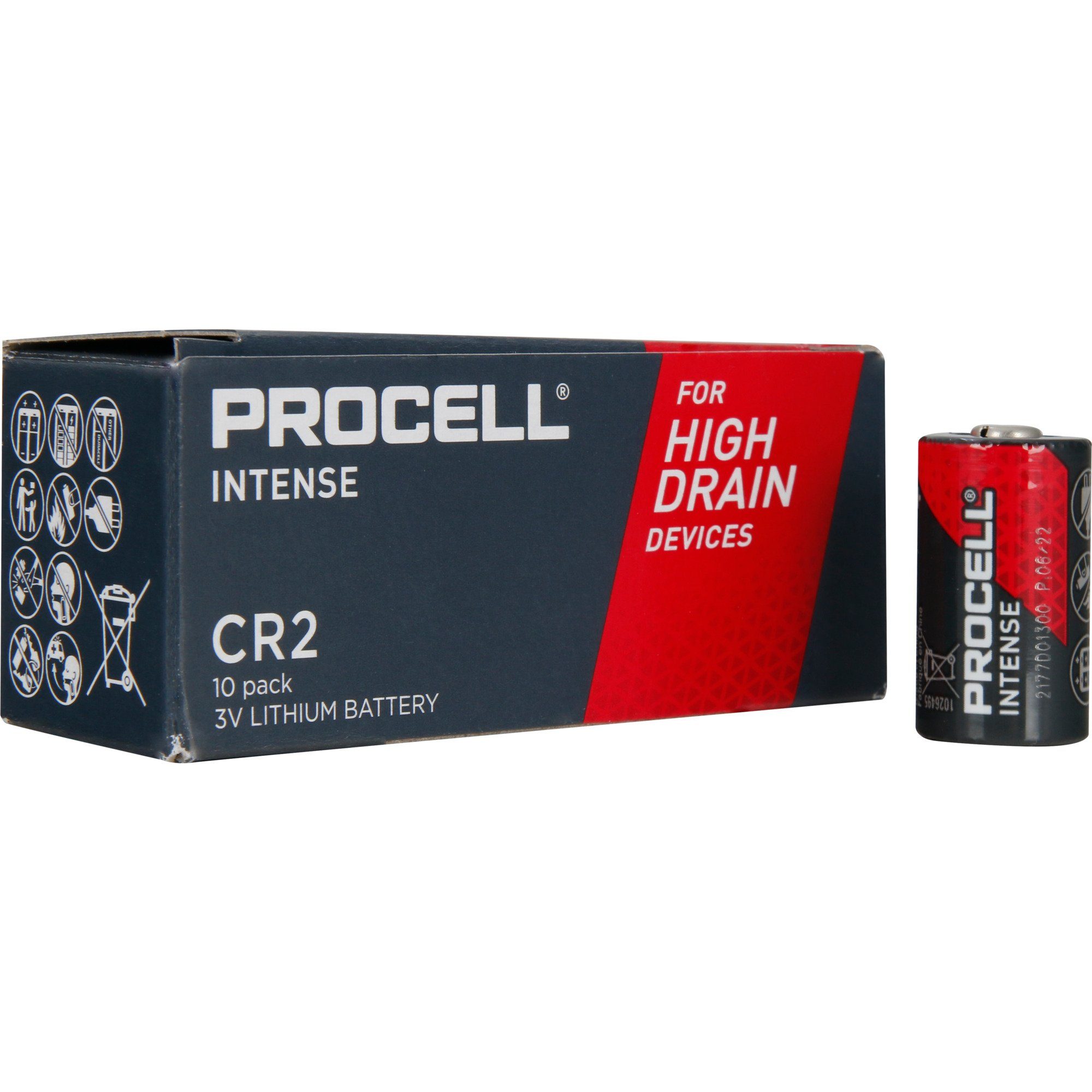 Duracell Duracell CR2, Batterie, (10 Stück, CR2) Akku