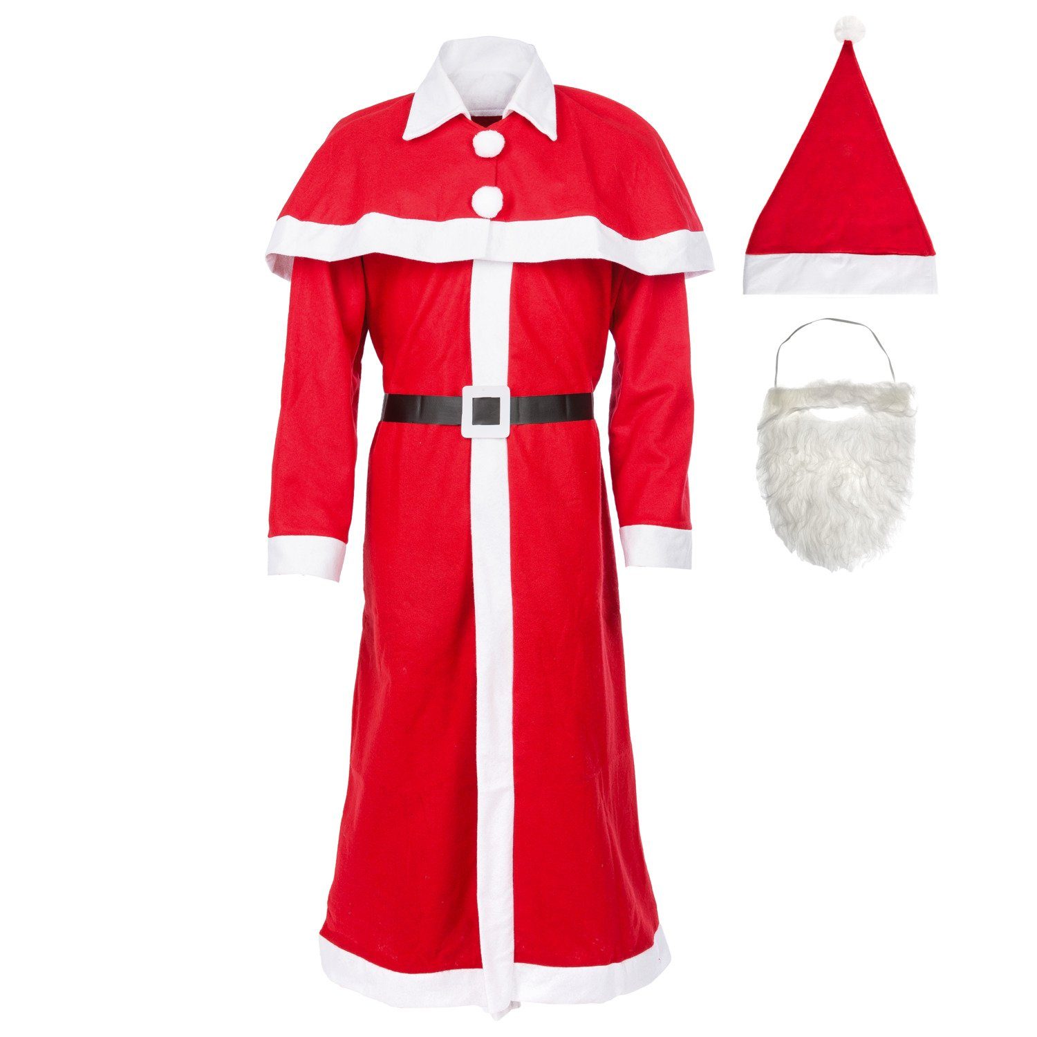 Idena Kostüm Idena 8580108 - Kostüm Weihnachtsmann, Santa Claus, Weihnachten, Weihn