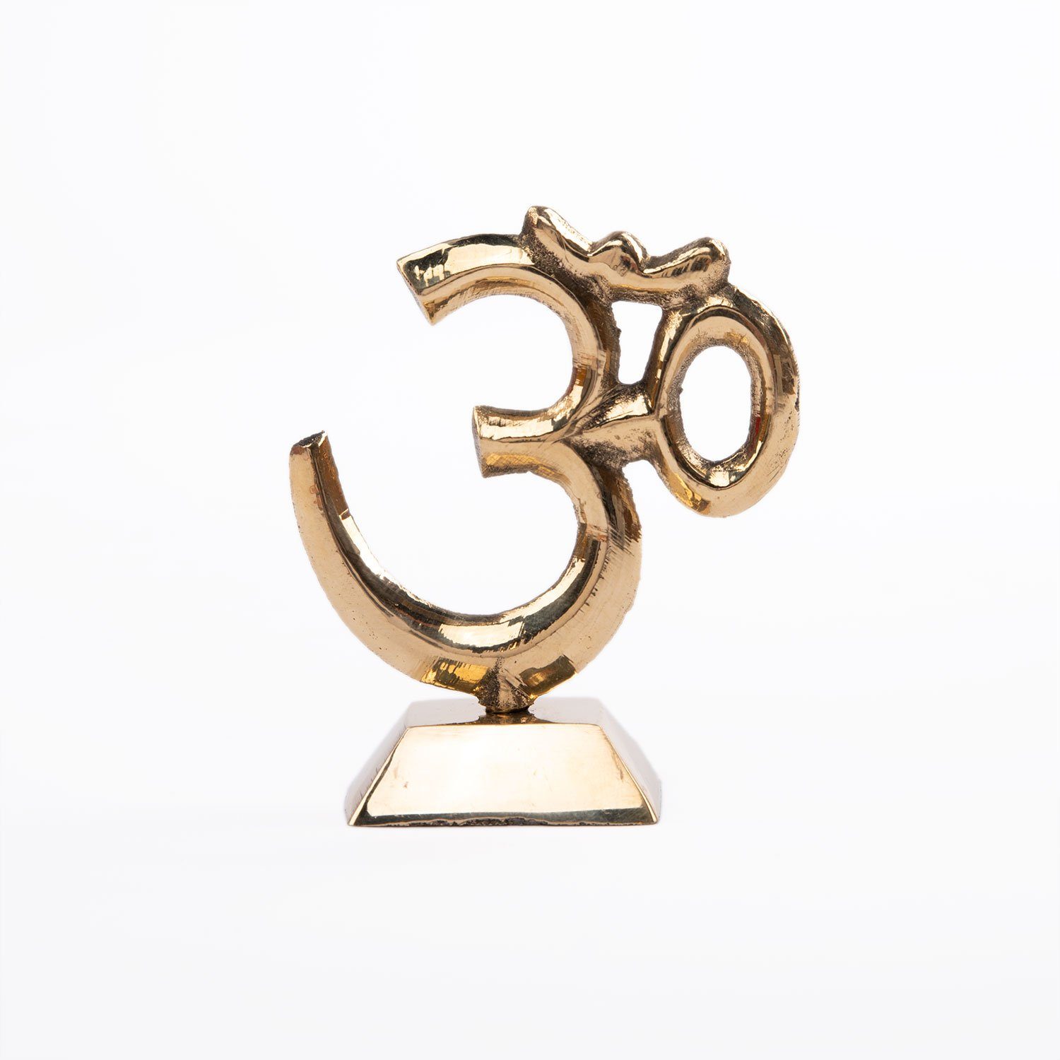 bodhi Dekofigur Yoga OM Zeichen stehend, Messing, 9 cm