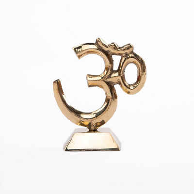 bodhi Dekofigur Yoga OM Zeichen stehend, Messing, 9 cm