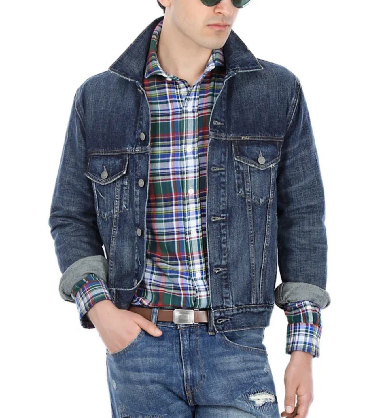 Polo Ralph Lauren Langarmhemd Sport College Shirt Karohemd Check Heritage Hem